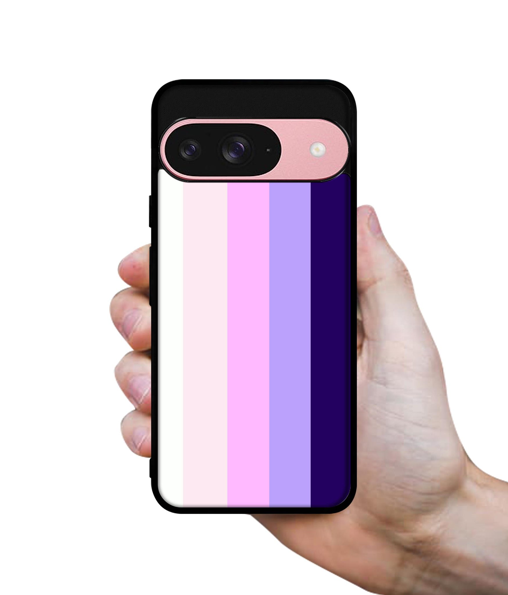 Pink and Purple Lines Design Designer 2D Printed Back Case Cover for Google Pixel 9 5G
