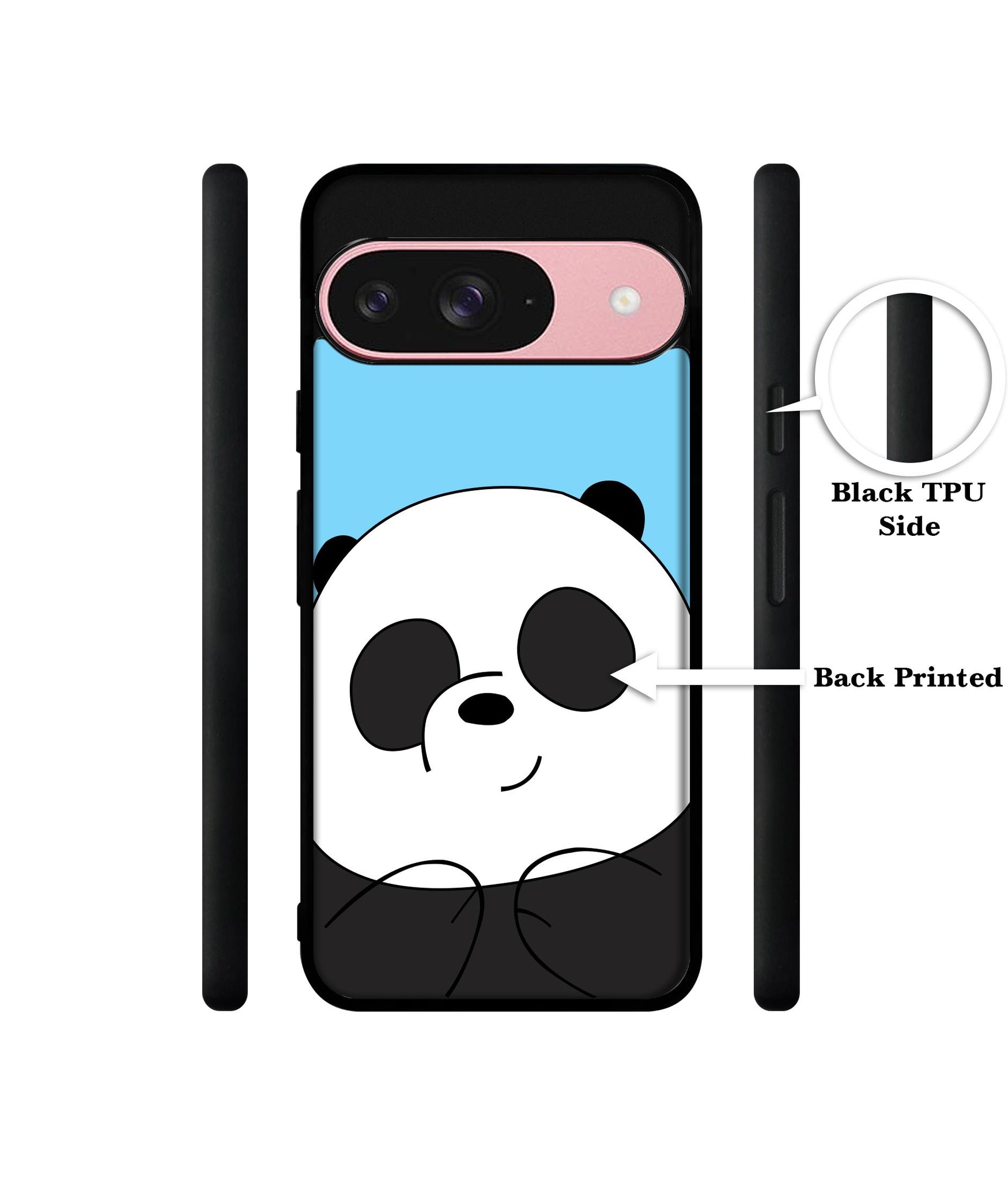 Cute Panda Design Designer 2D Printed Back Case Cover for Google Pixel 9 5G