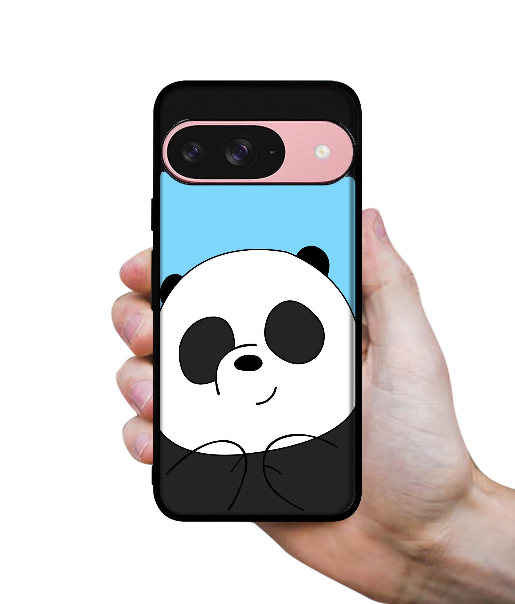 Cute Panda Design Designer 2D Printed Back Case Cover for Google Pixel 9 5G