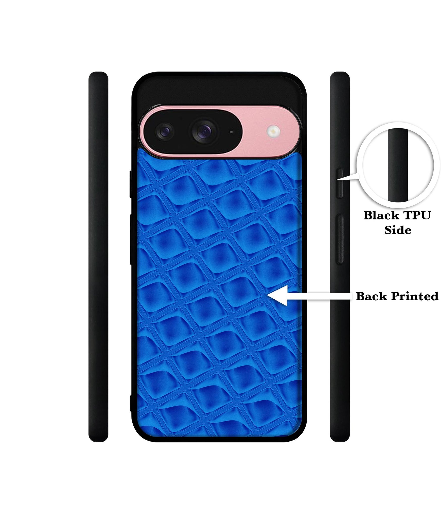Blue Diamond Design Designer 2D Printed Back Case Cover for Google Pixel 9 5G