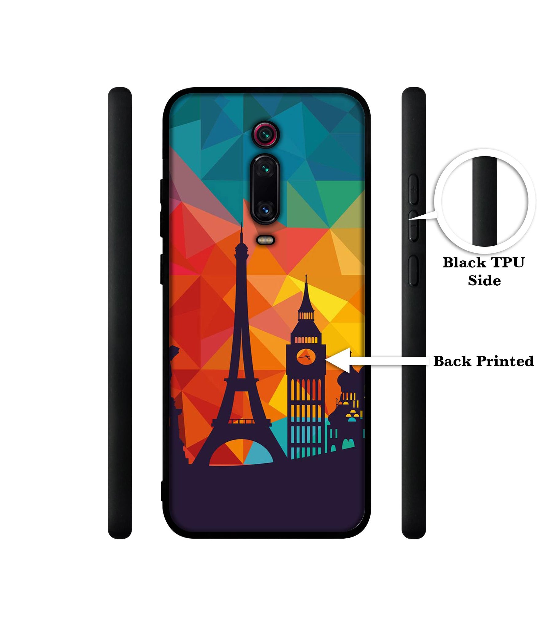 Colored Paris Design Designer 2D Printed Back Case Cover for Mi K20 4G / Mi K20 Pro 4G