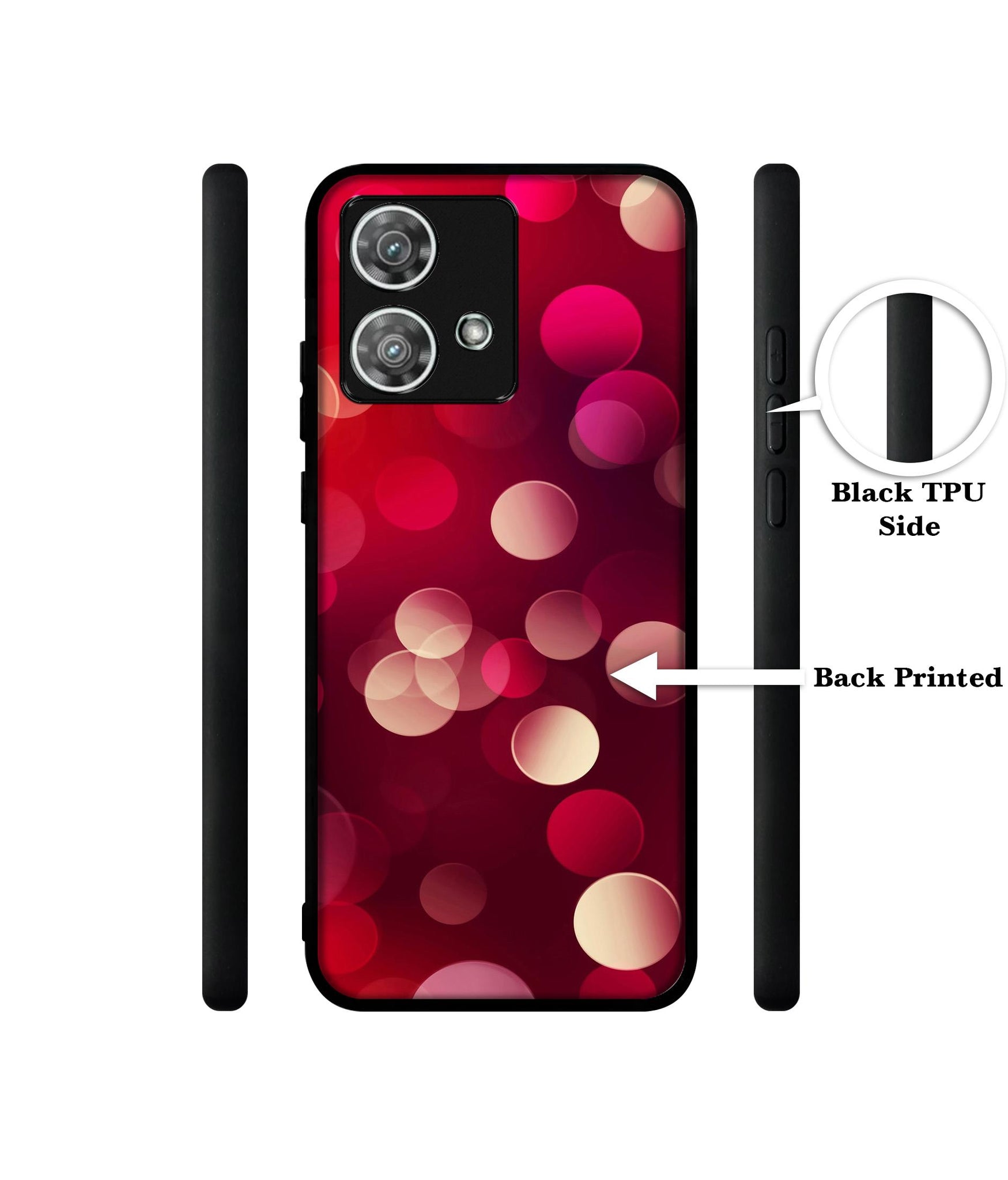 3D Circles Design Designer 2D Printed Back Case Cover for Motorola Moto Edge 40 Neo 5G