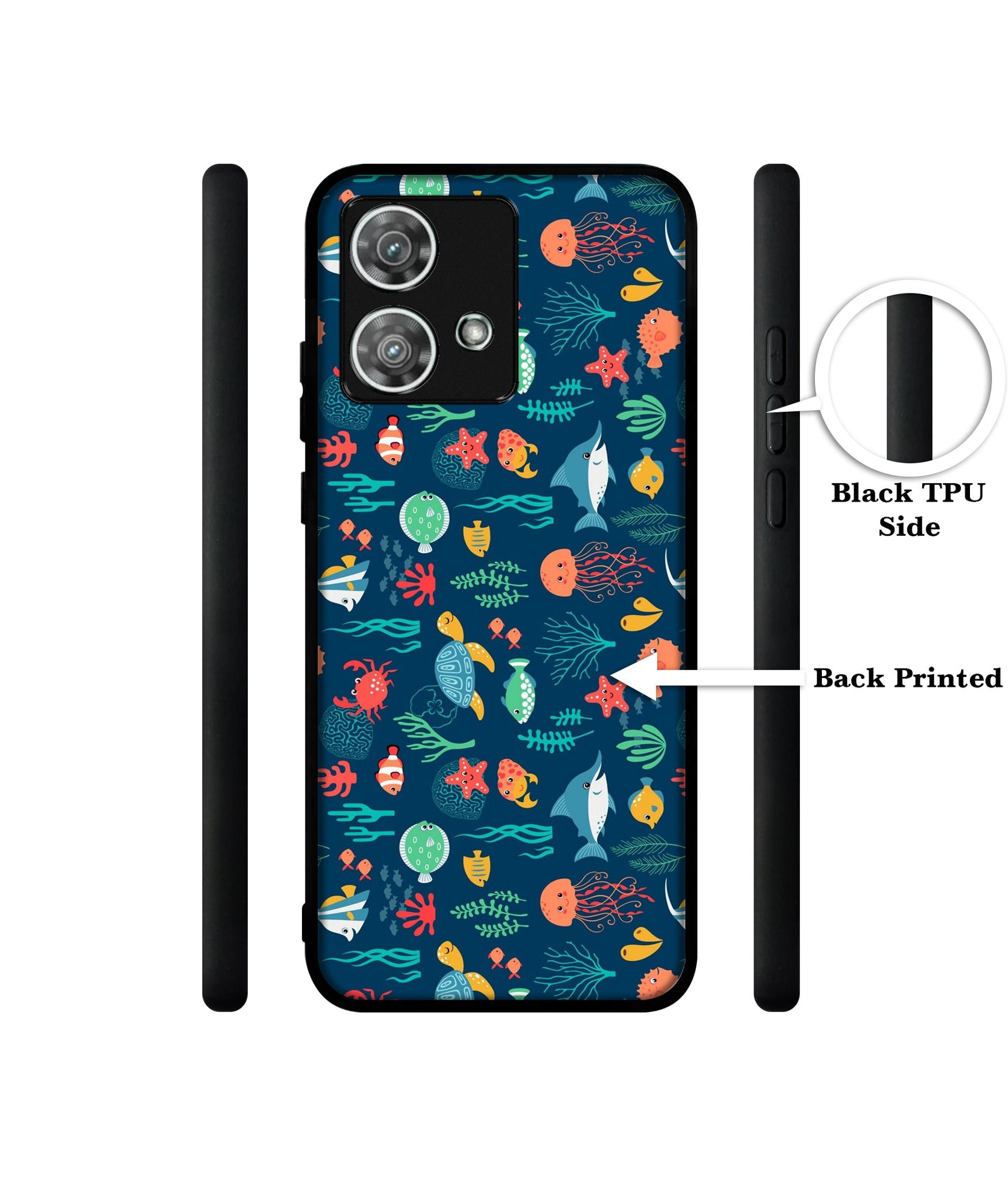 Aquarium Texture Design Designer 2D Printed Back Case Cover for Motorola Moto Edge 40 Neo 5G