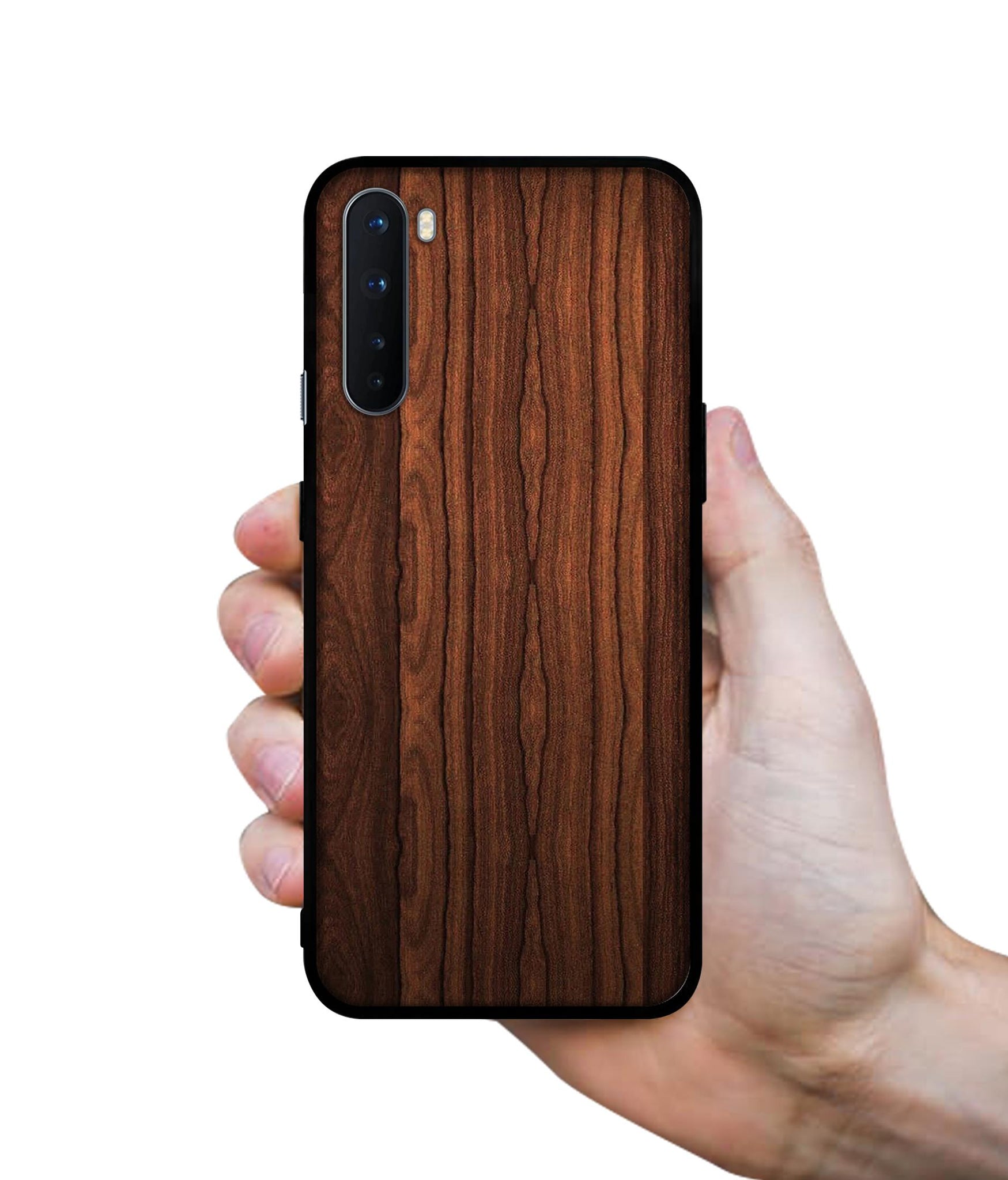 Brown Wooden Texture Design Designer 2D Printed Back Case Cover for OnePlus Nord 5G