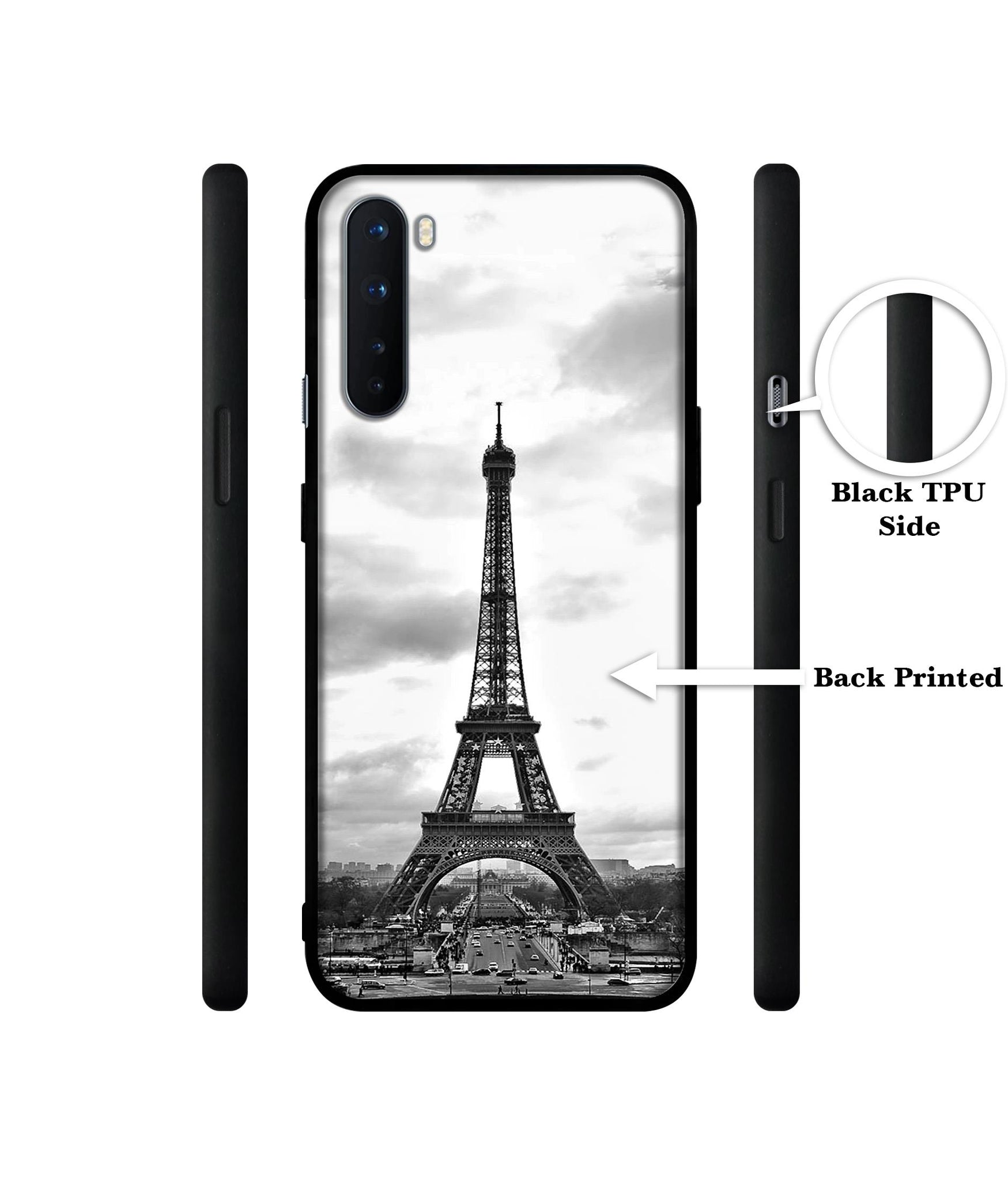 Eiffel Tower Design Designer 2D Printed Back Case Cover for OnePlus Nord 5G