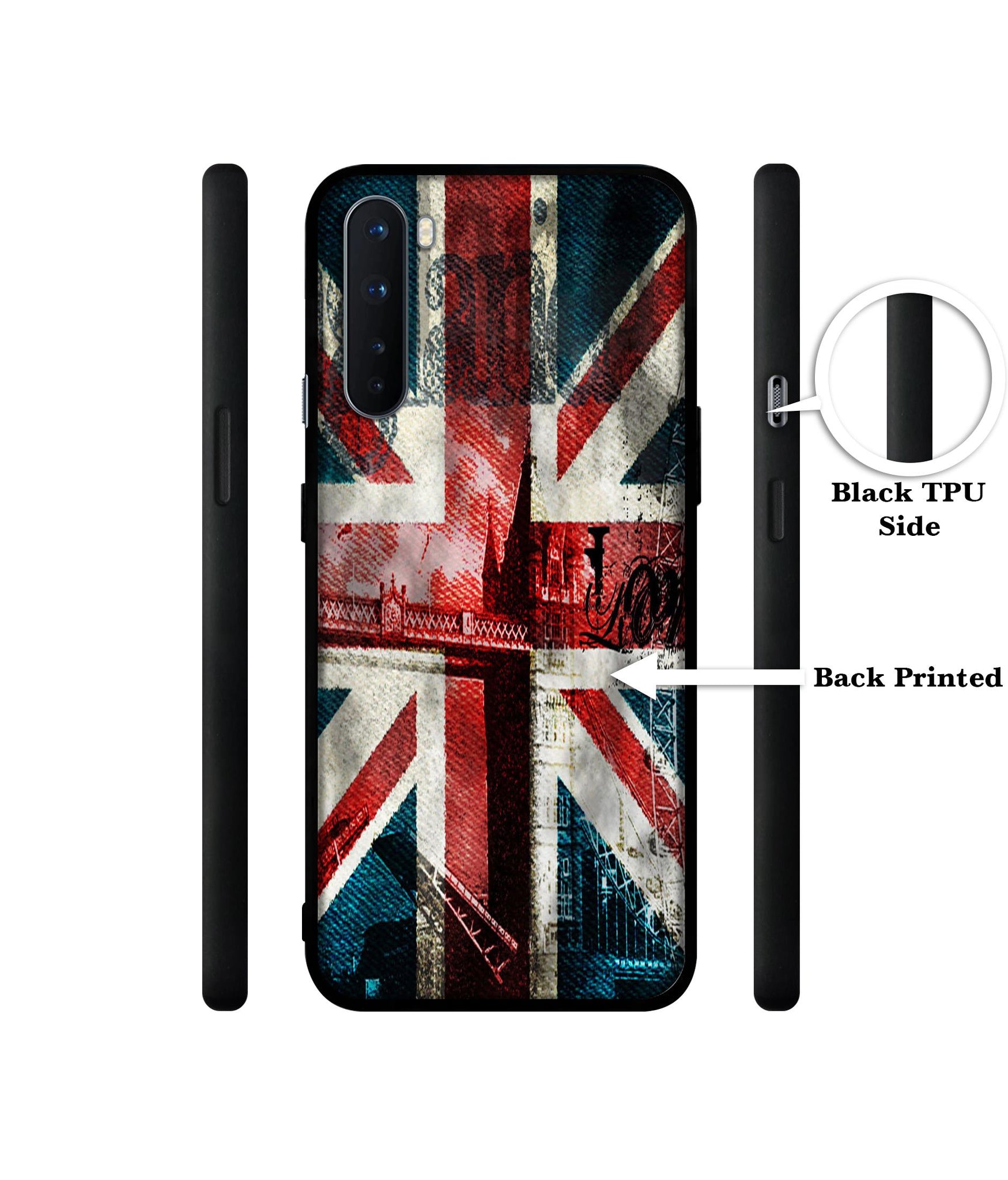 London Flag wallpaper Design Designer 2D Printed Back Case Cover for OnePlus Nord 5G