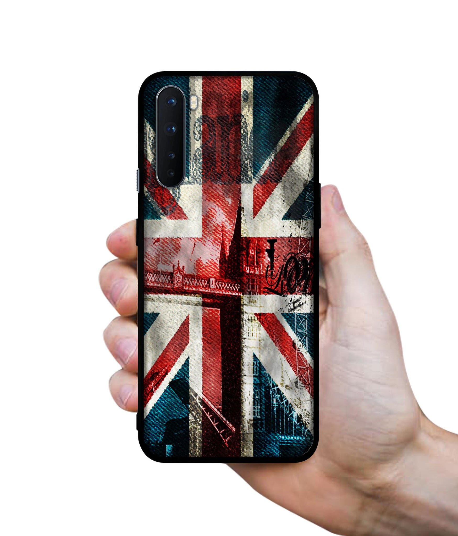 London Flag wallpaper Design Designer 2D Printed Back Case Cover for OnePlus Nord 5G