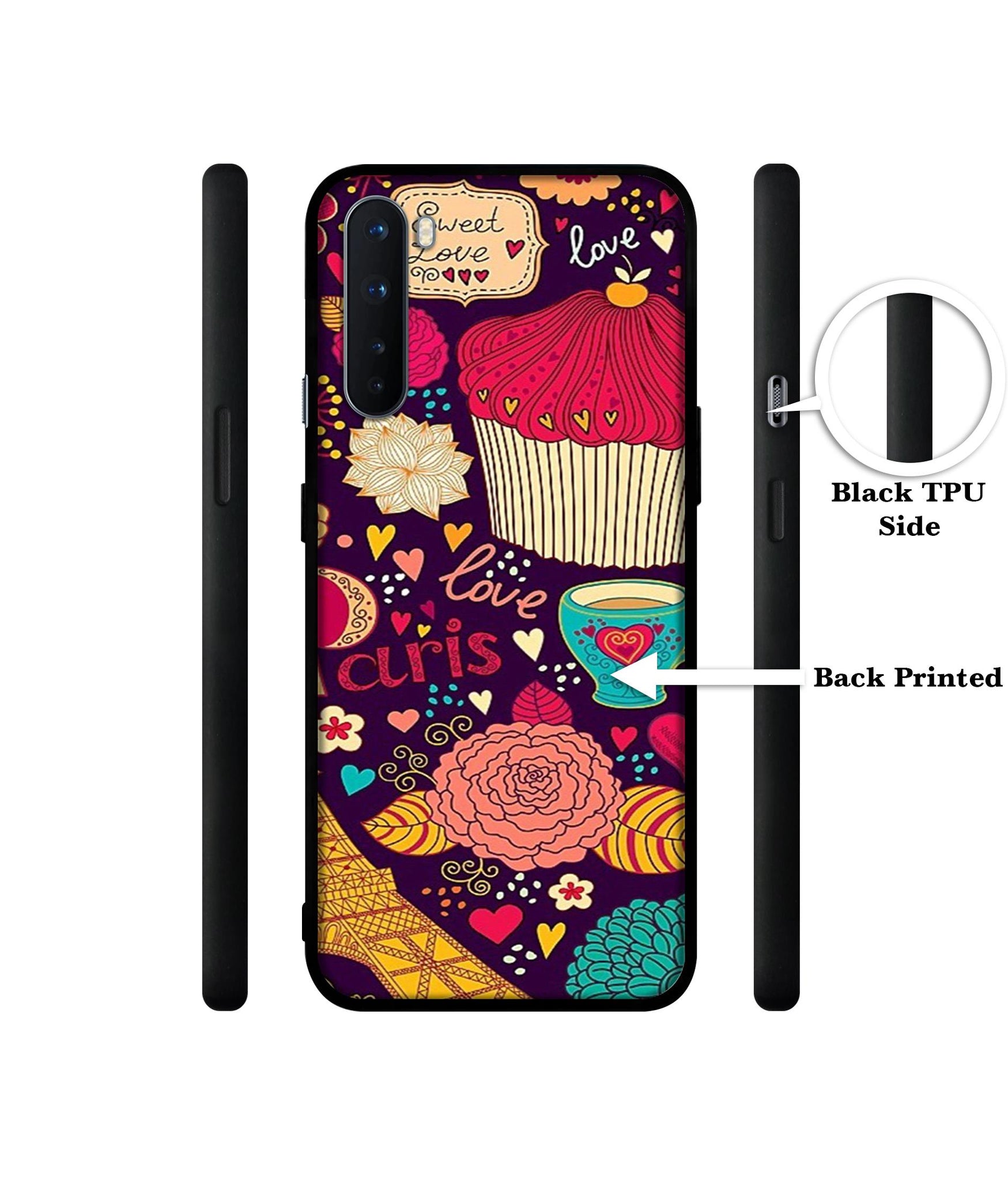 Paris Flower Love Design Designer 2D Printed Back Case Cover for OnePlus Nord 5G