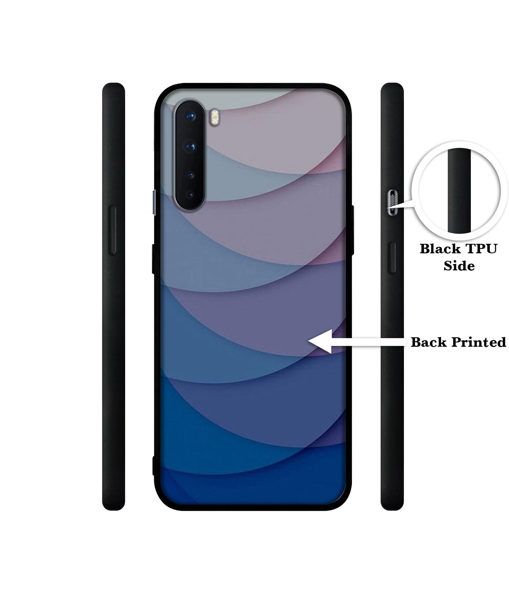 Waves Pattern Print Design Designer 2D Printed Back Case Cover for OnePlus Nord 5G