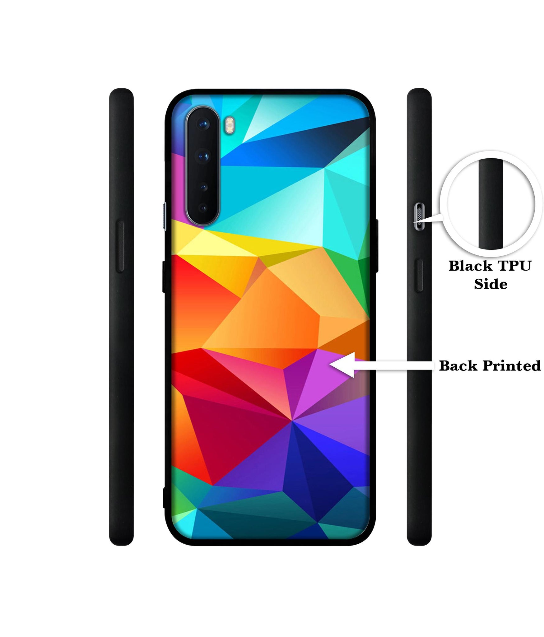 Colorful Pattern Design Designer 2D Printed Back Case Cover for OnePlus Nord 5G