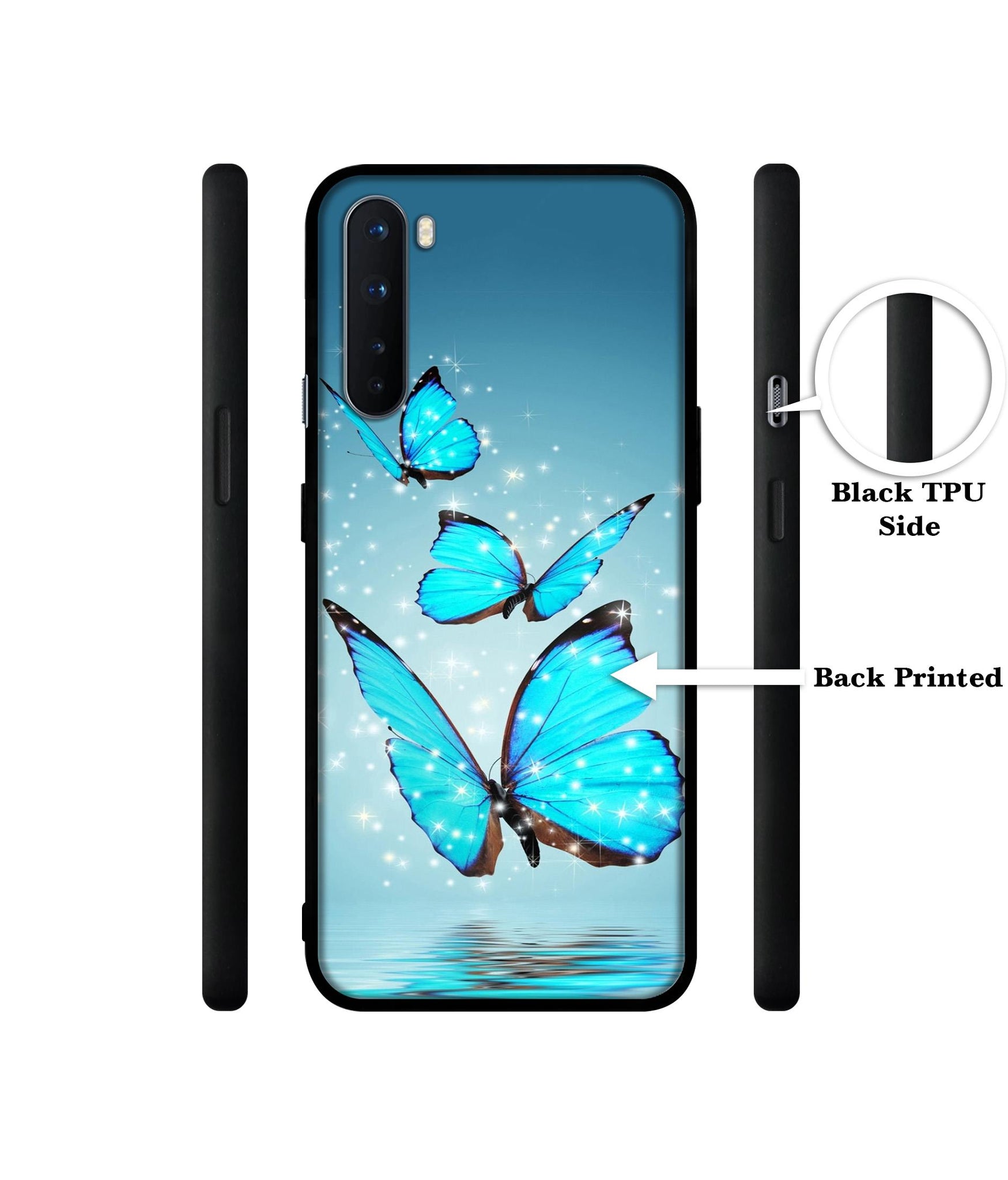 Flying Butterflies Design Designer 2D Printed Back Case Cover for OnePlus Nord 5G