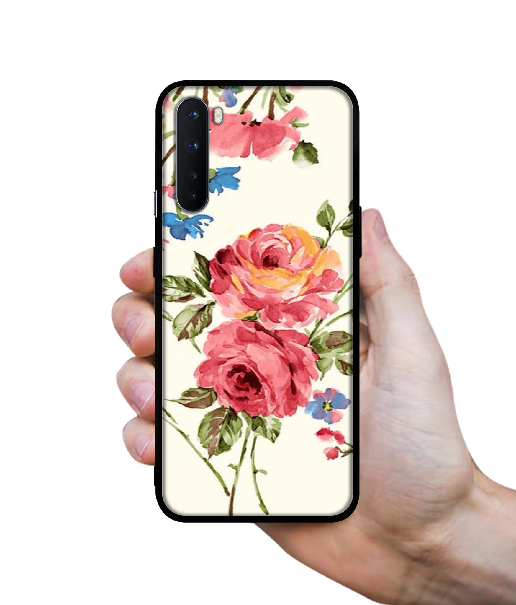 Vintage Painting Flower Design Designer 2D Printed Back Case Cover for OnePlus Nord 5G