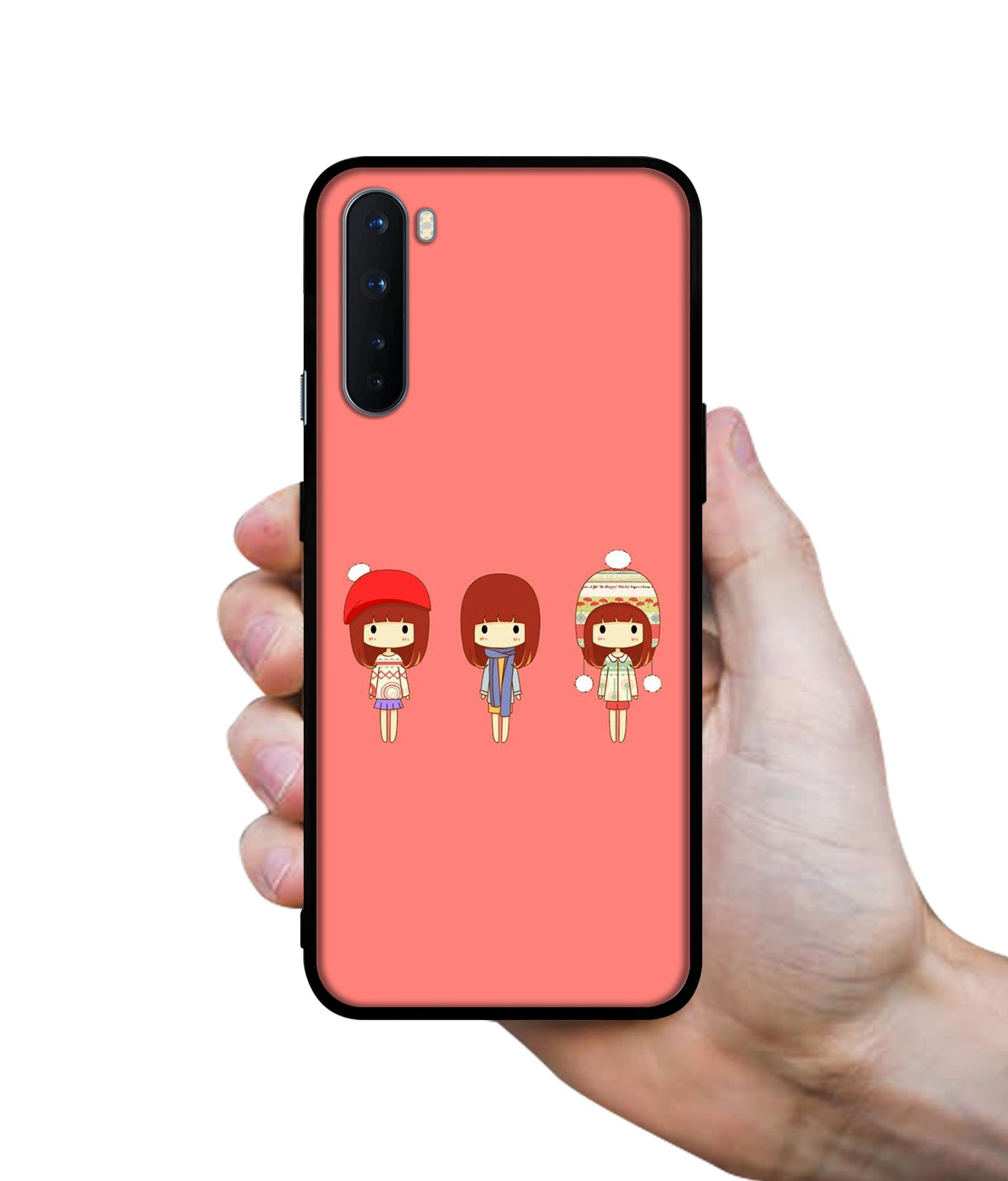 Cute Girls Design Designer 2D Printed Back Case Cover for OnePlus Nord 5G