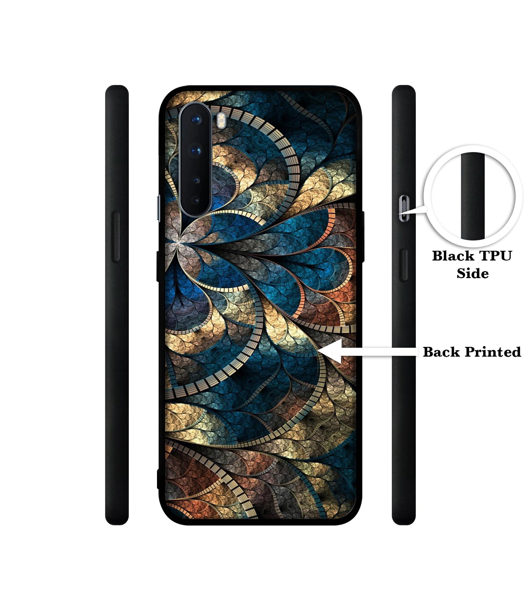 Fractional Pattern Design Designer 2D Printed Back Case Cover for OnePlus Nord 5G
