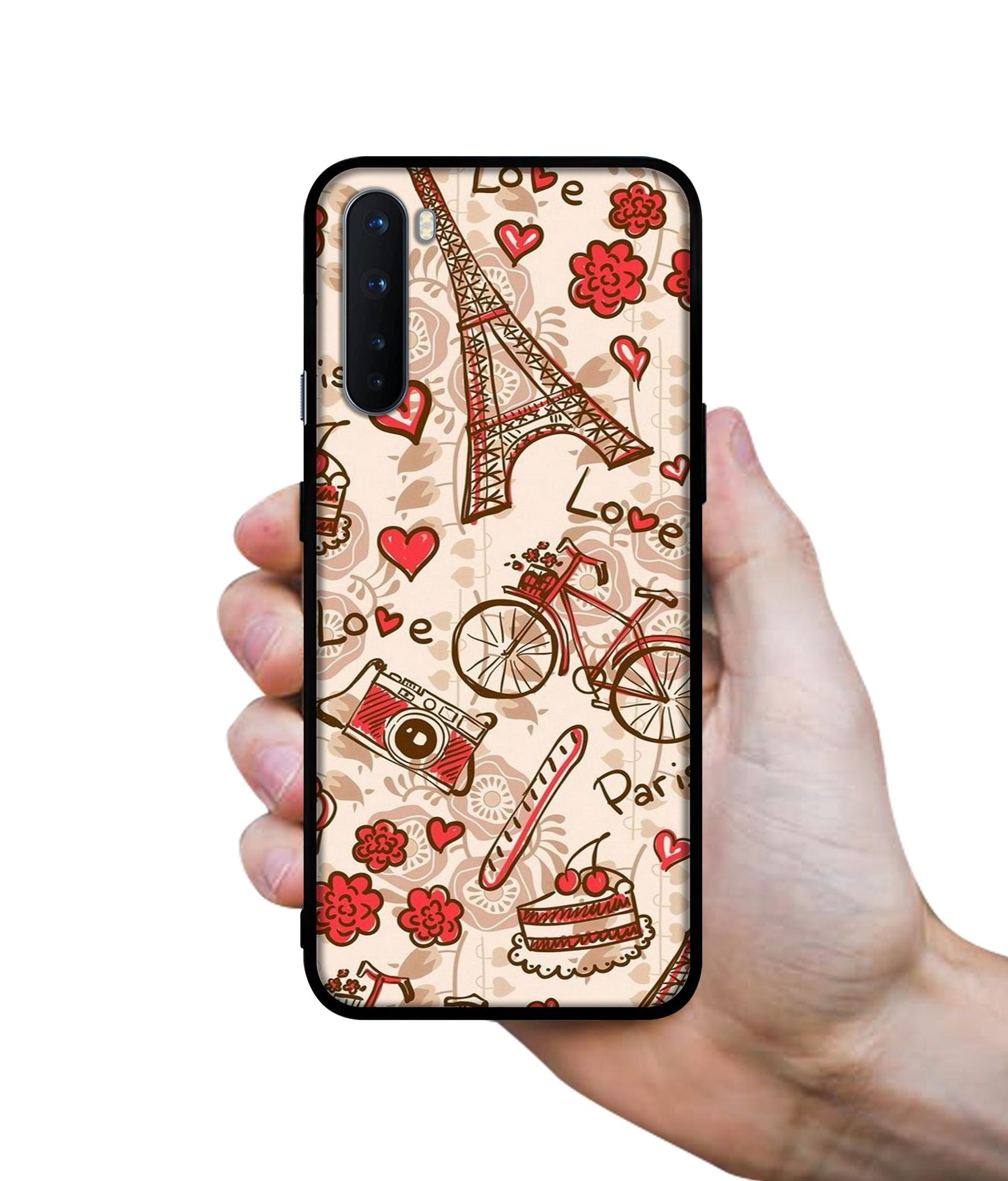 Vintage Paris Design Designer 2D Printed Back Case Cover for OnePlus Nord 5G
