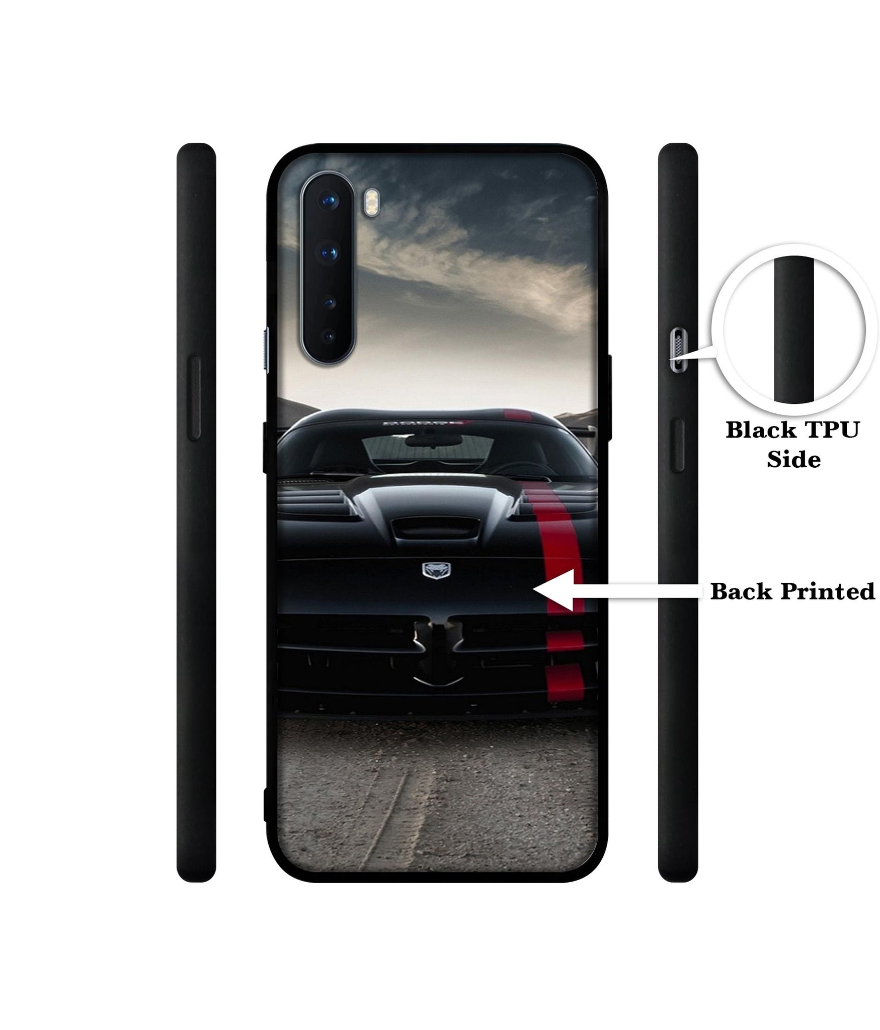 Sports Car Pattern Design Designer 2D Printed Back Case Cover for OnePlus Nord 5G