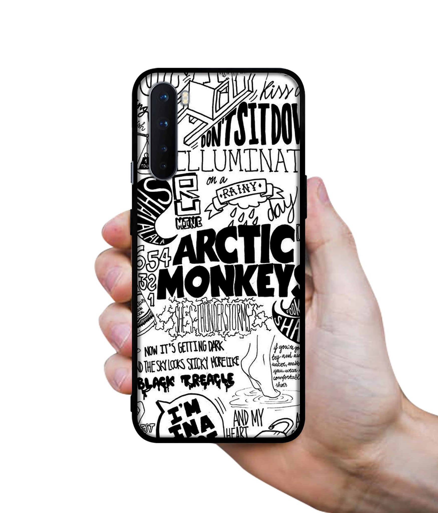 Arctic Monkeys Pattern Design Designer 2D Printed Back Case Cover for OnePlus Nord 5G