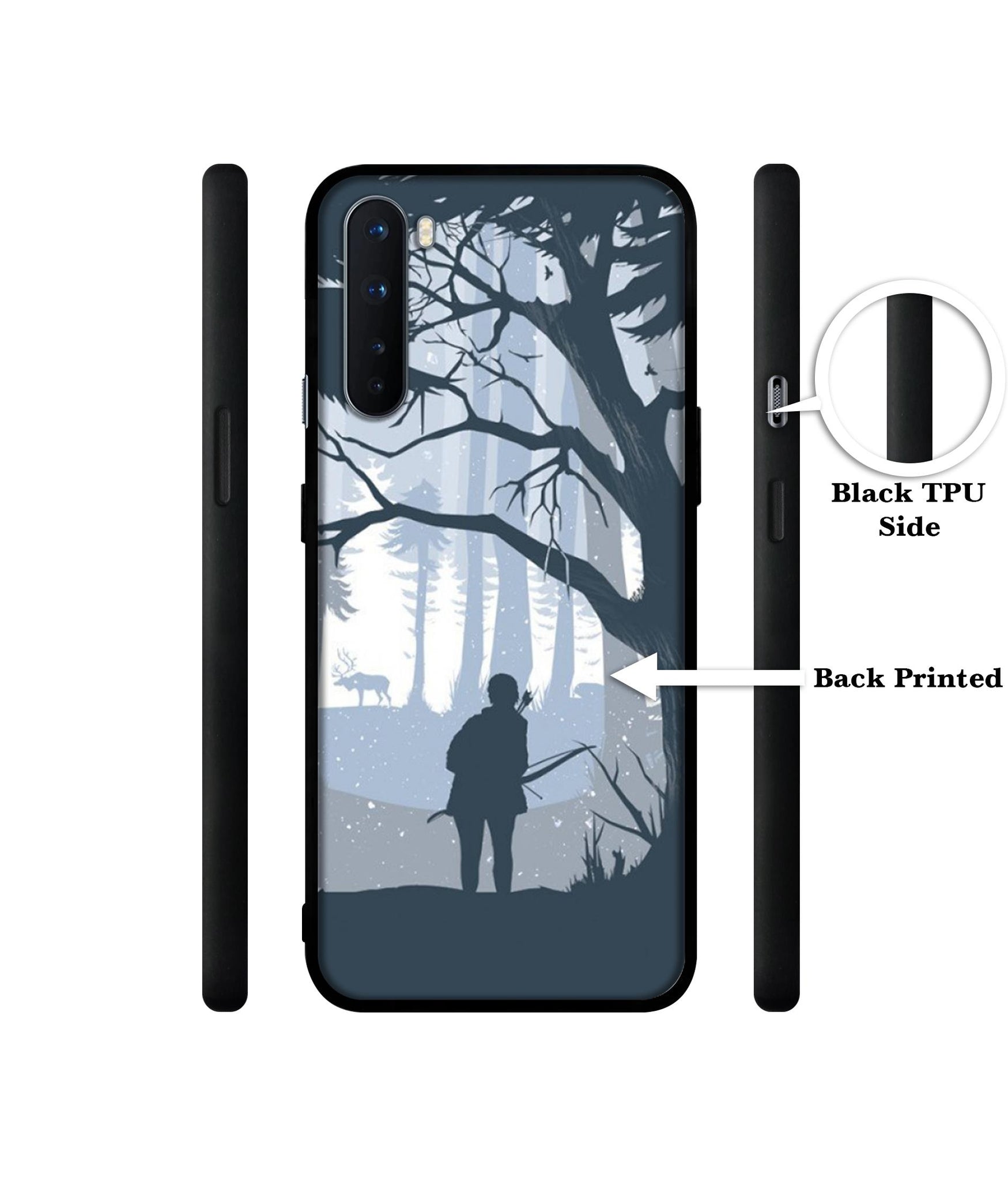 Hunter Design Designer 2D Printed Back Case Cover for OnePlus Nord 5G