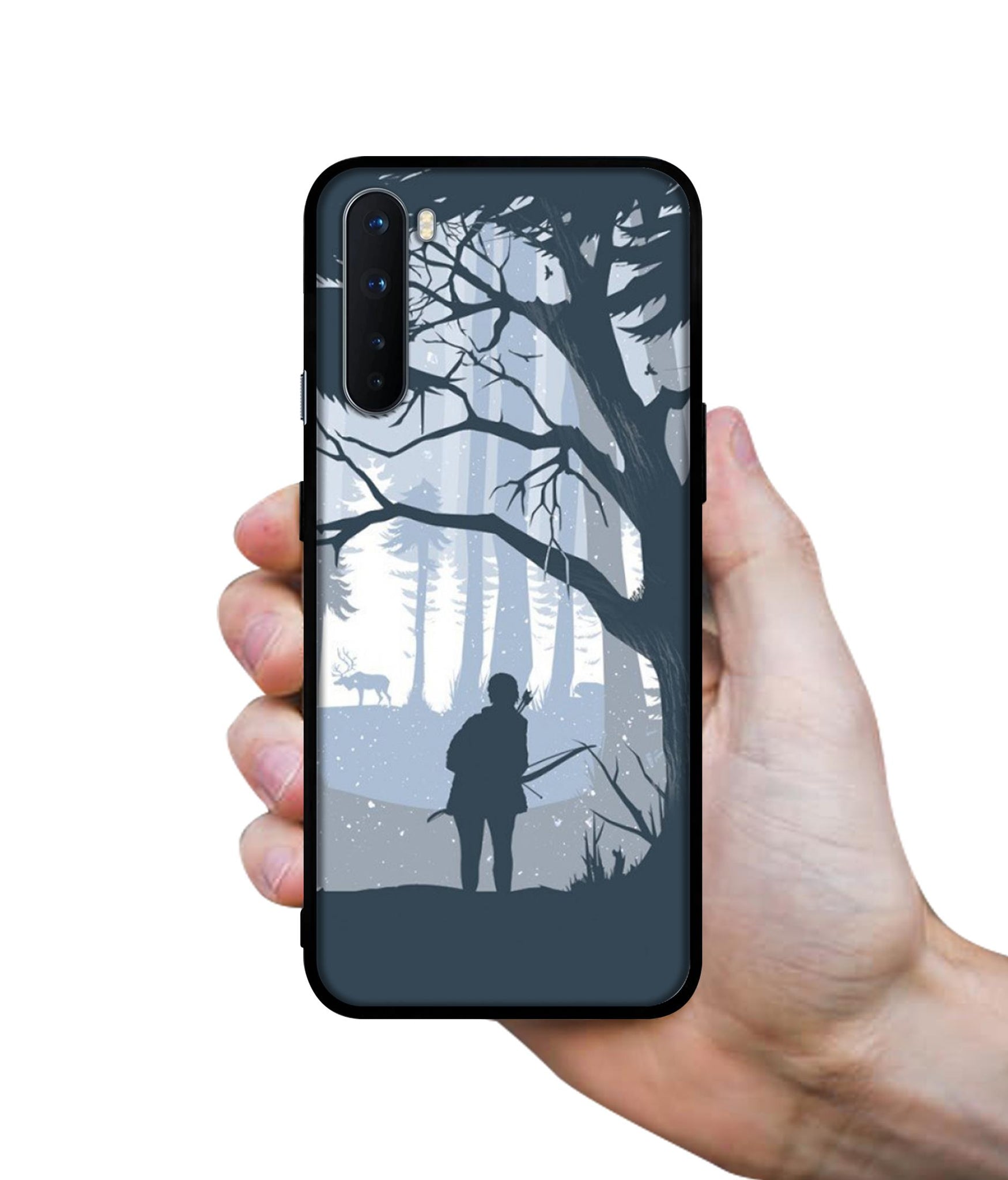 Hunter Design Designer 2D Printed Back Case Cover for OnePlus Nord 5G