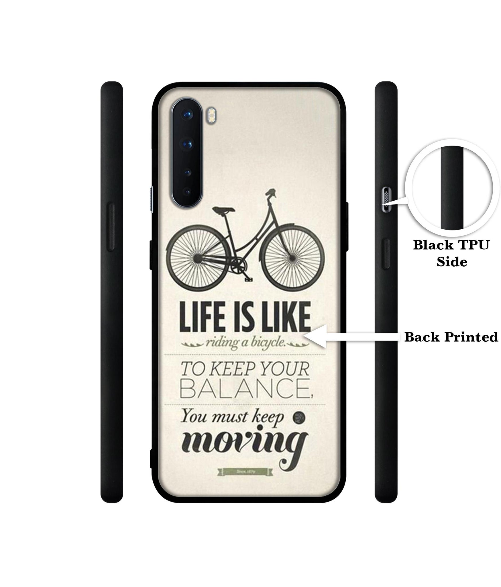 Life is Like Moving Design Designer 2D Printed Back Case Cover for OnePlus Nord 5G