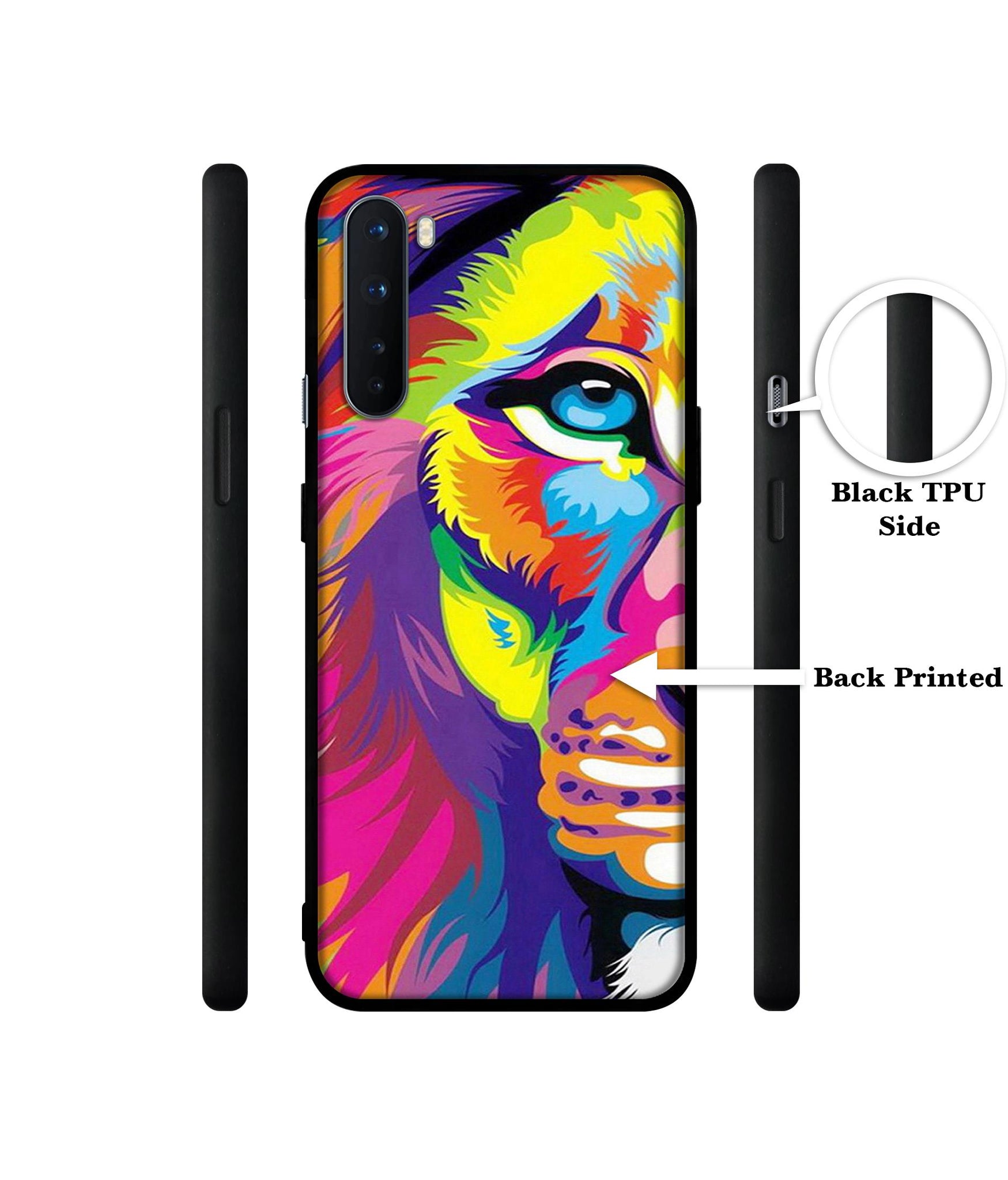 Lion Design Designer 2D Printed Back Case Cover for OnePlus Nord 5G