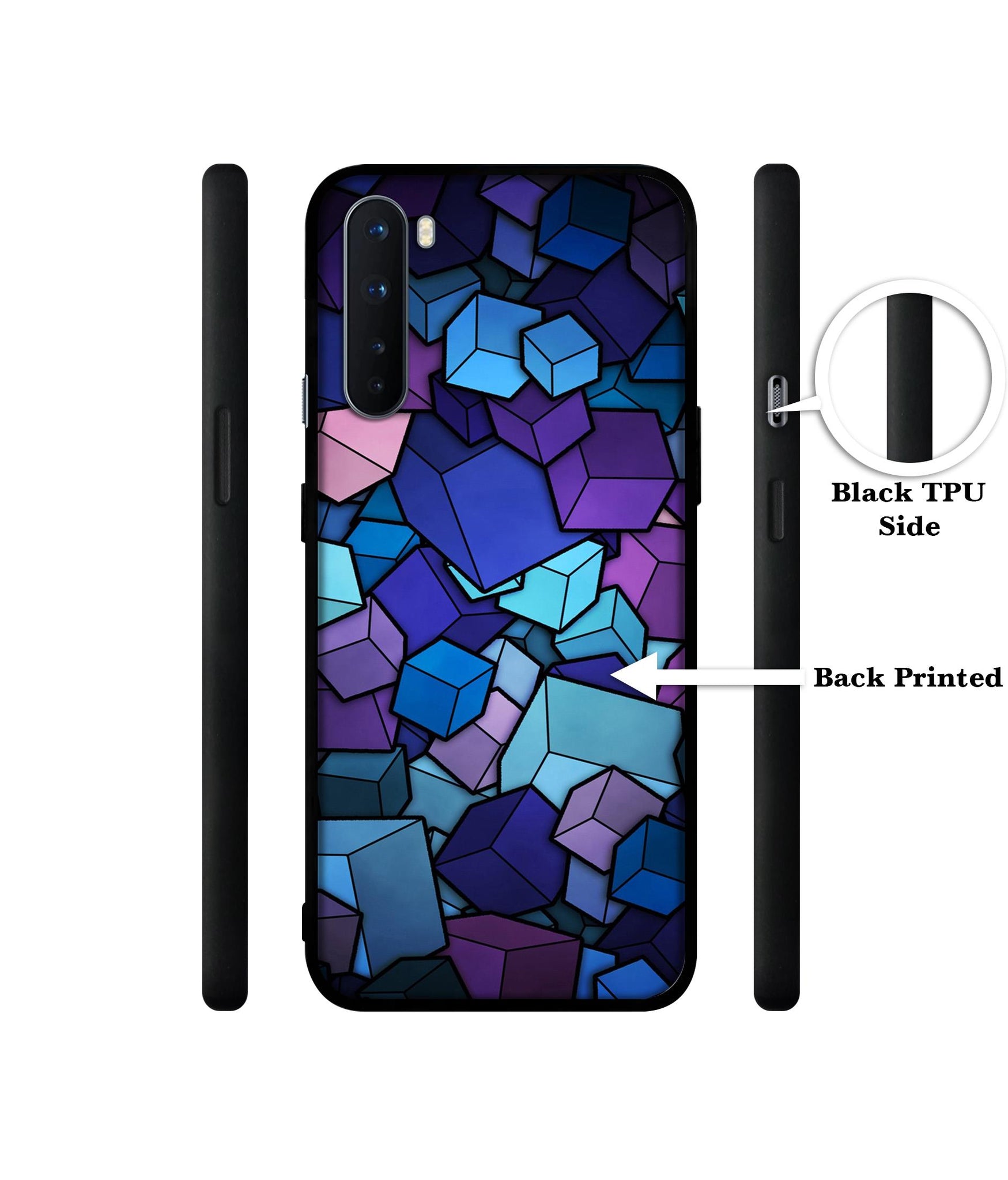 Color Box Design Designer 2D Printed Back Case Cover for OnePlus Nord 5G