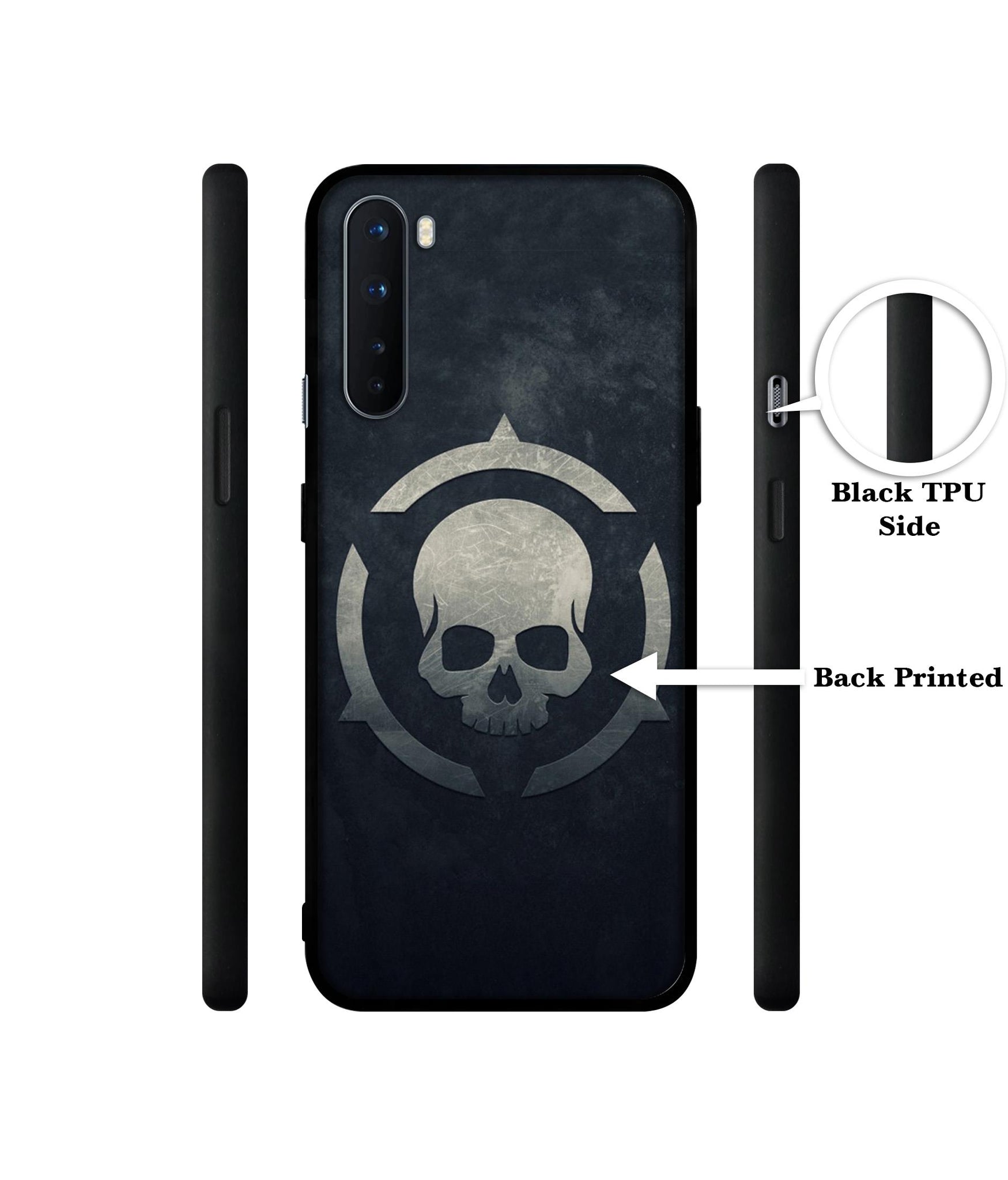 Skull Pattern Print Design Designer 2D Printed Back Case Cover for OnePlus Nord 5G