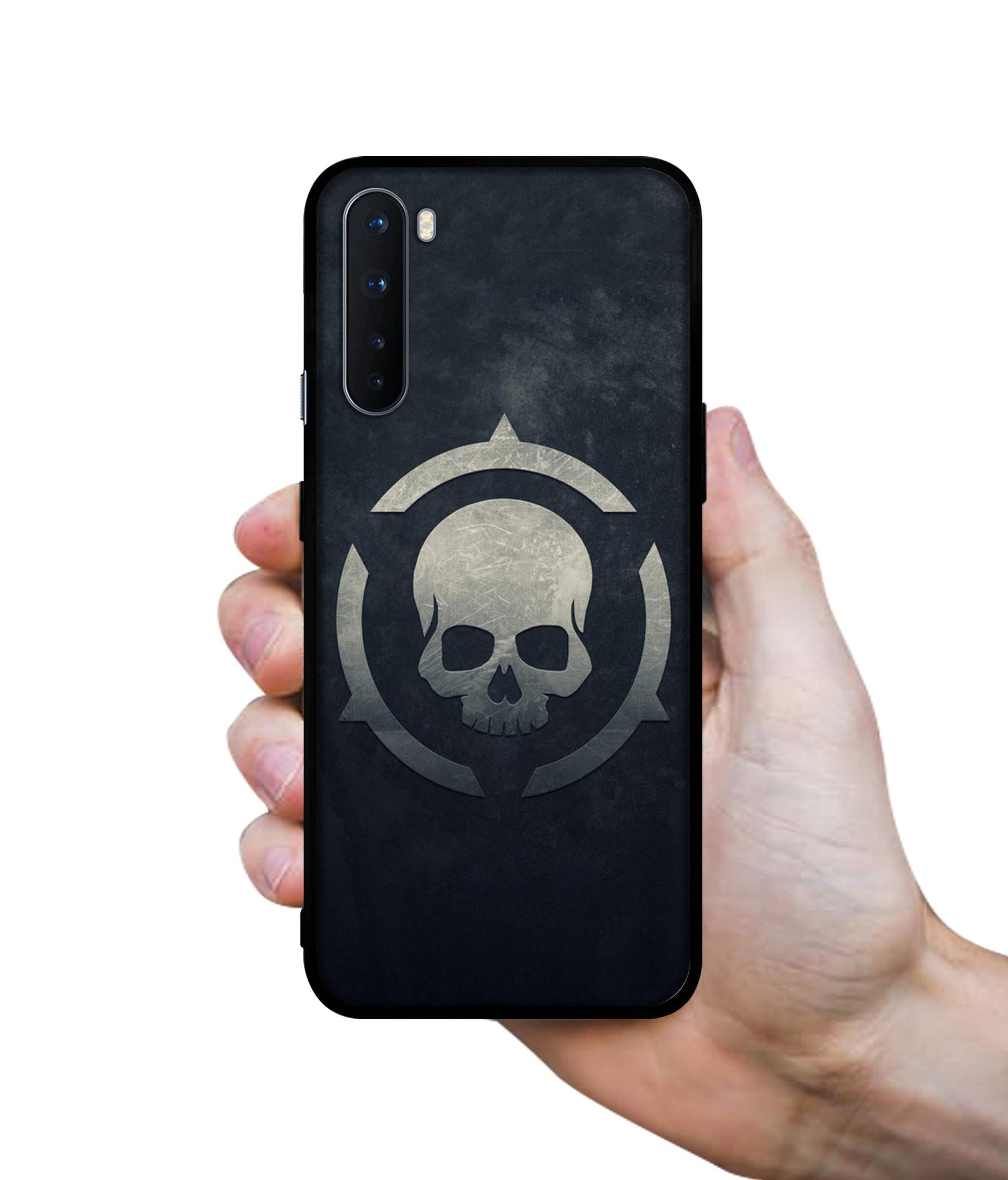Skull Pattern Print Design Designer 2D Printed Back Case Cover for OnePlus Nord 5G