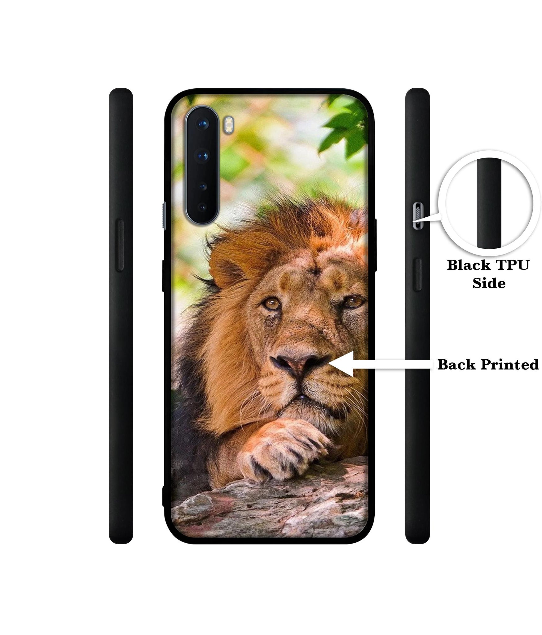 Tiger Pattern Print Design Designer 2D Printed Back Case Cover for OnePlus Nord 5G