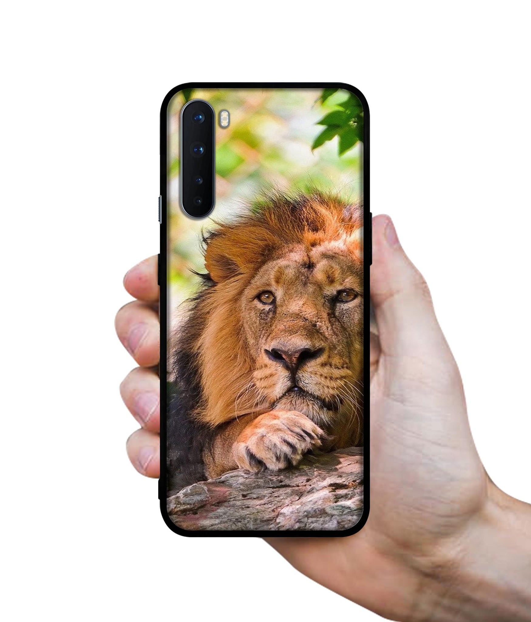 Tiger Pattern Print Design Designer 2D Printed Back Case Cover for OnePlus Nord 5G