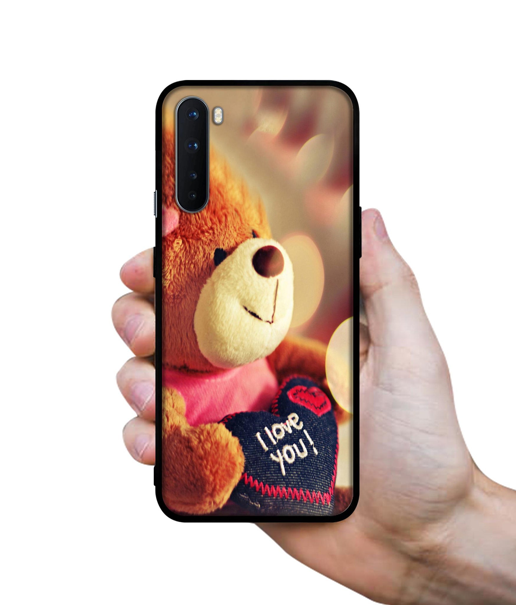 Teddy Bear Design Designer 2D Printed Back Case Cover for OnePlus Nord 5G