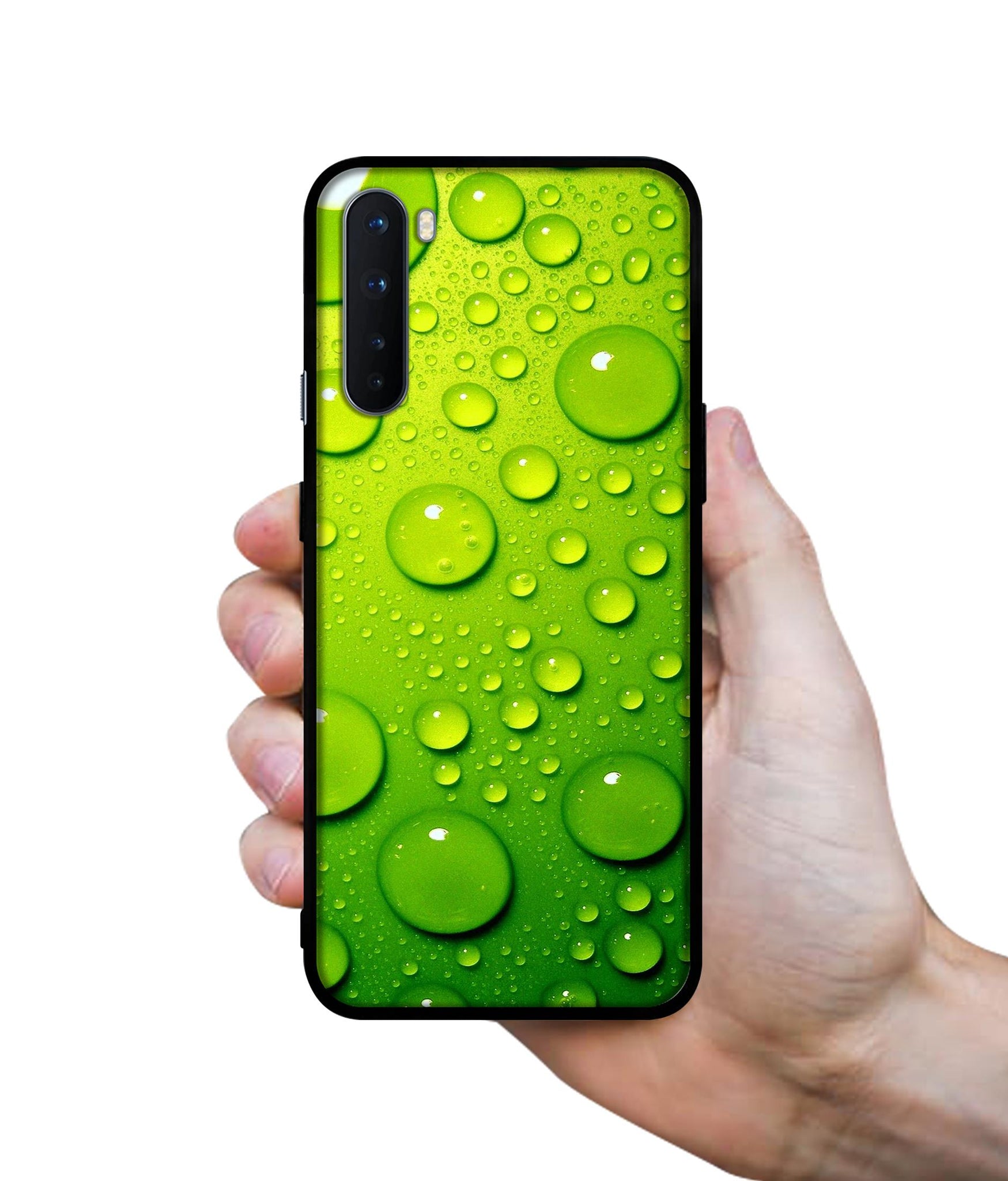 Green Bubbles Design Designer 2D Printed Back Case Cover for OnePlus Nord 5G