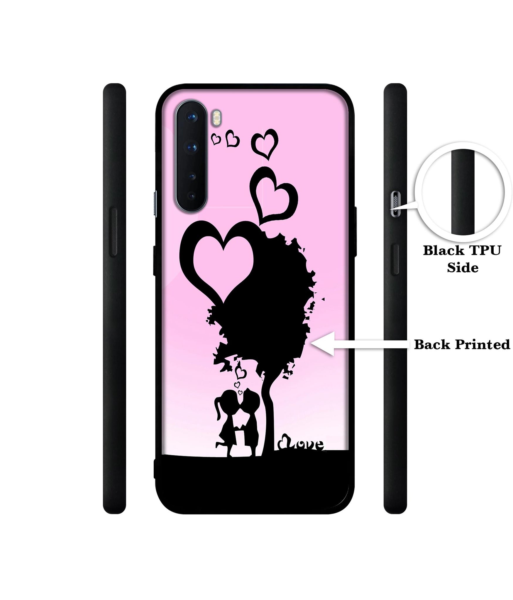 Sweet Love Design Designer 2D Printed Back Case Cover for OnePlus Nord 5G
