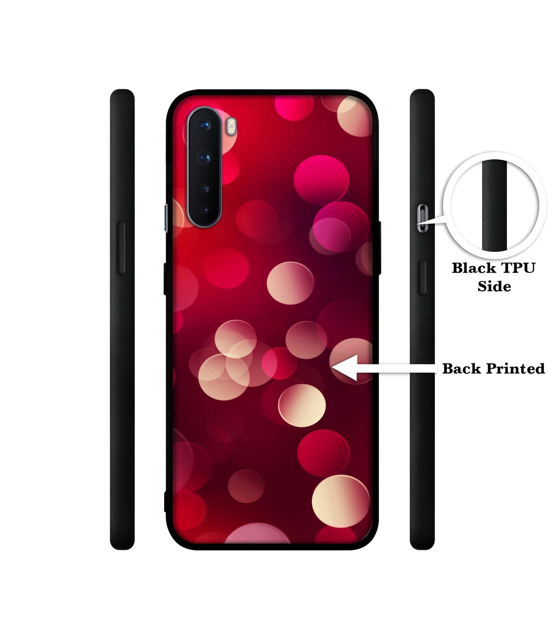 3D Circles Design Designer 2D Printed Back Case Cover for OnePlus Nord 5G