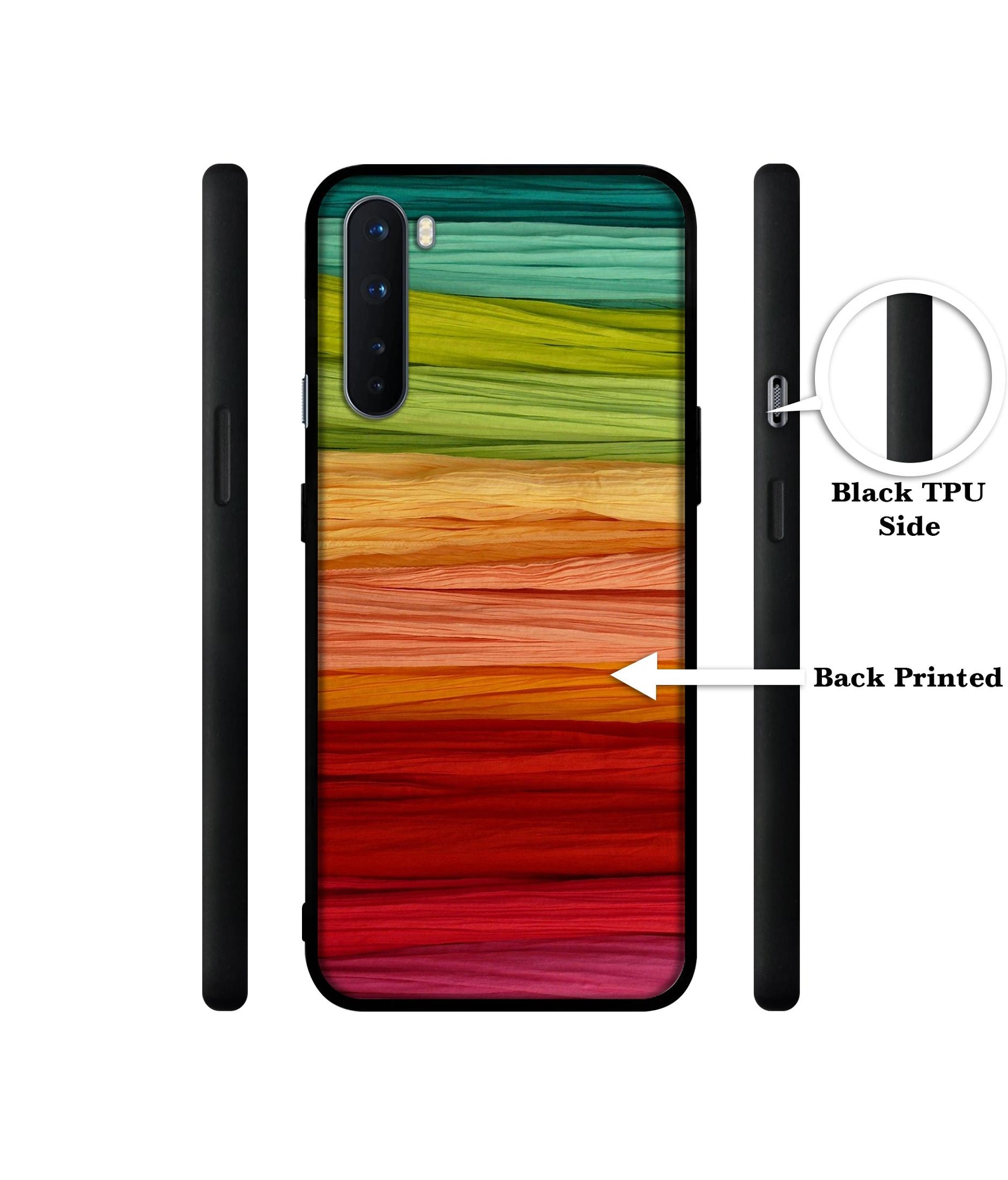 Colorful Thread Design Designer 2D Printed Back Case Cover for OnePlus Nord 5G
