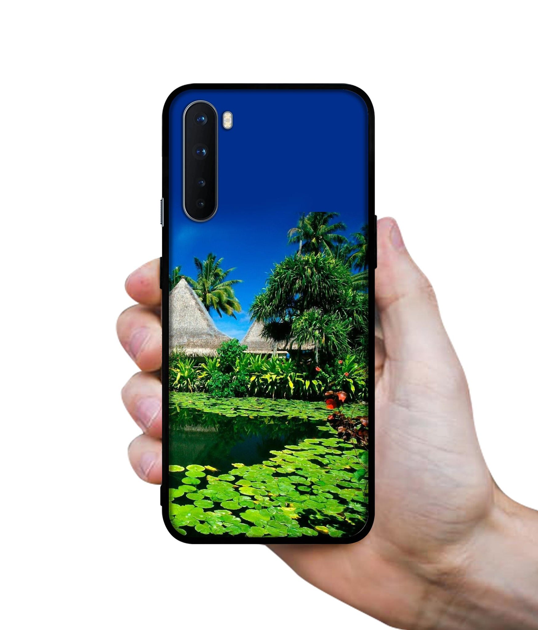 Tropics Water Design Designer 2D Printed Back Case Cover for OnePlus Nord 5G