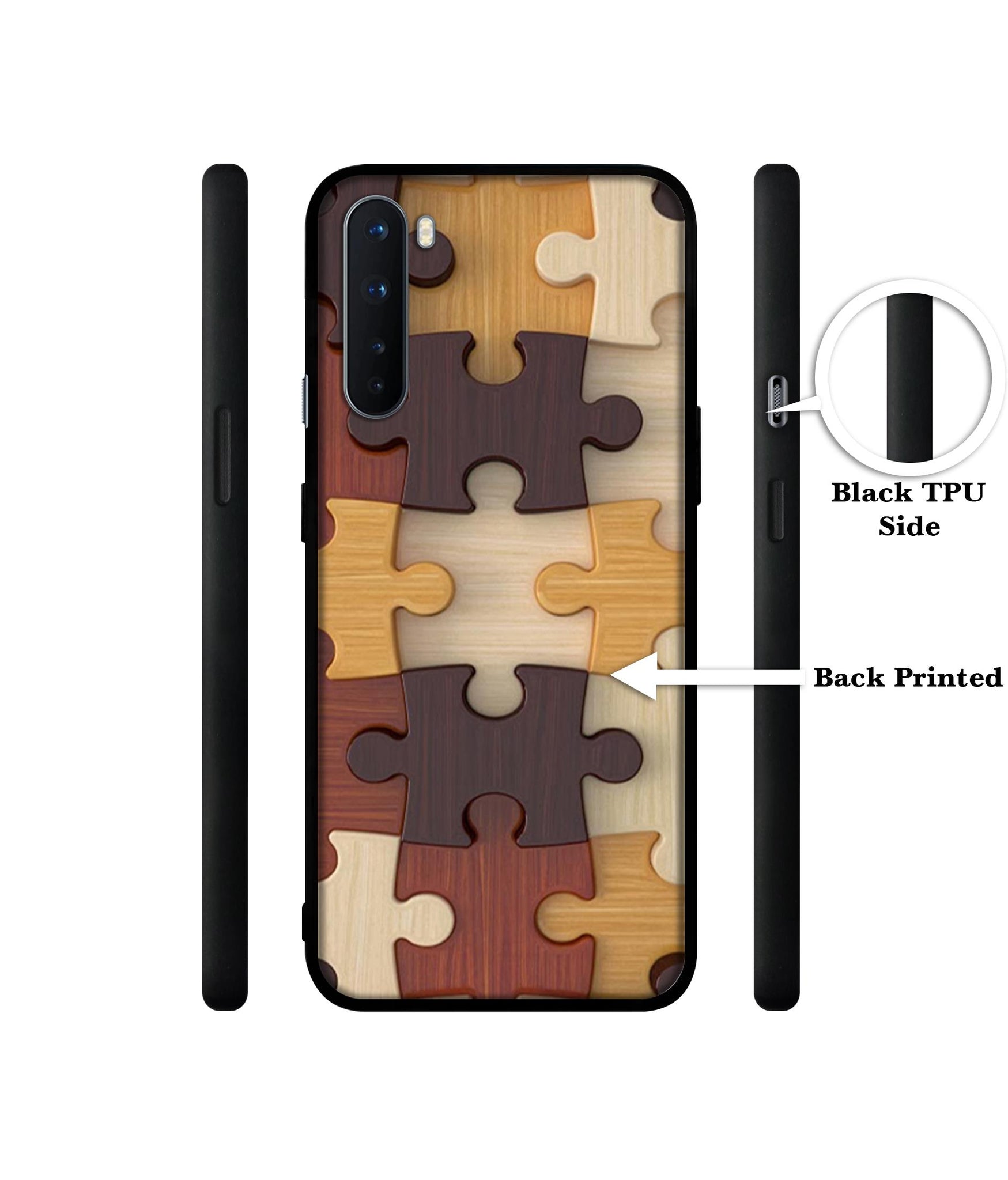 Puzzle Pattern Design Designer 2D Printed Back Case Cover for OnePlus Nord 5G