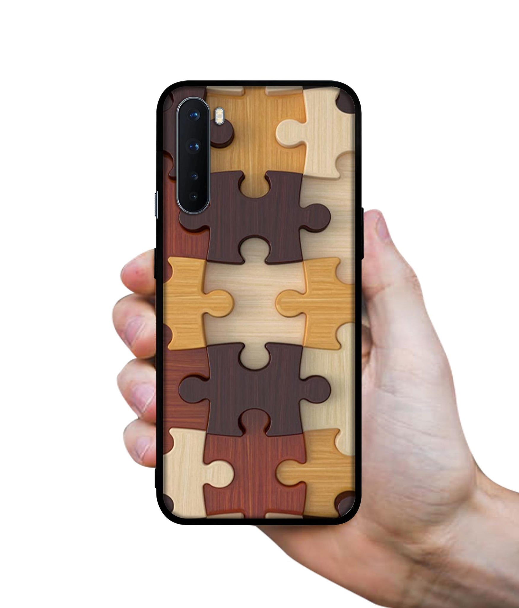 Puzzle Pattern Design Designer 2D Printed Back Case Cover for OnePlus Nord 5G