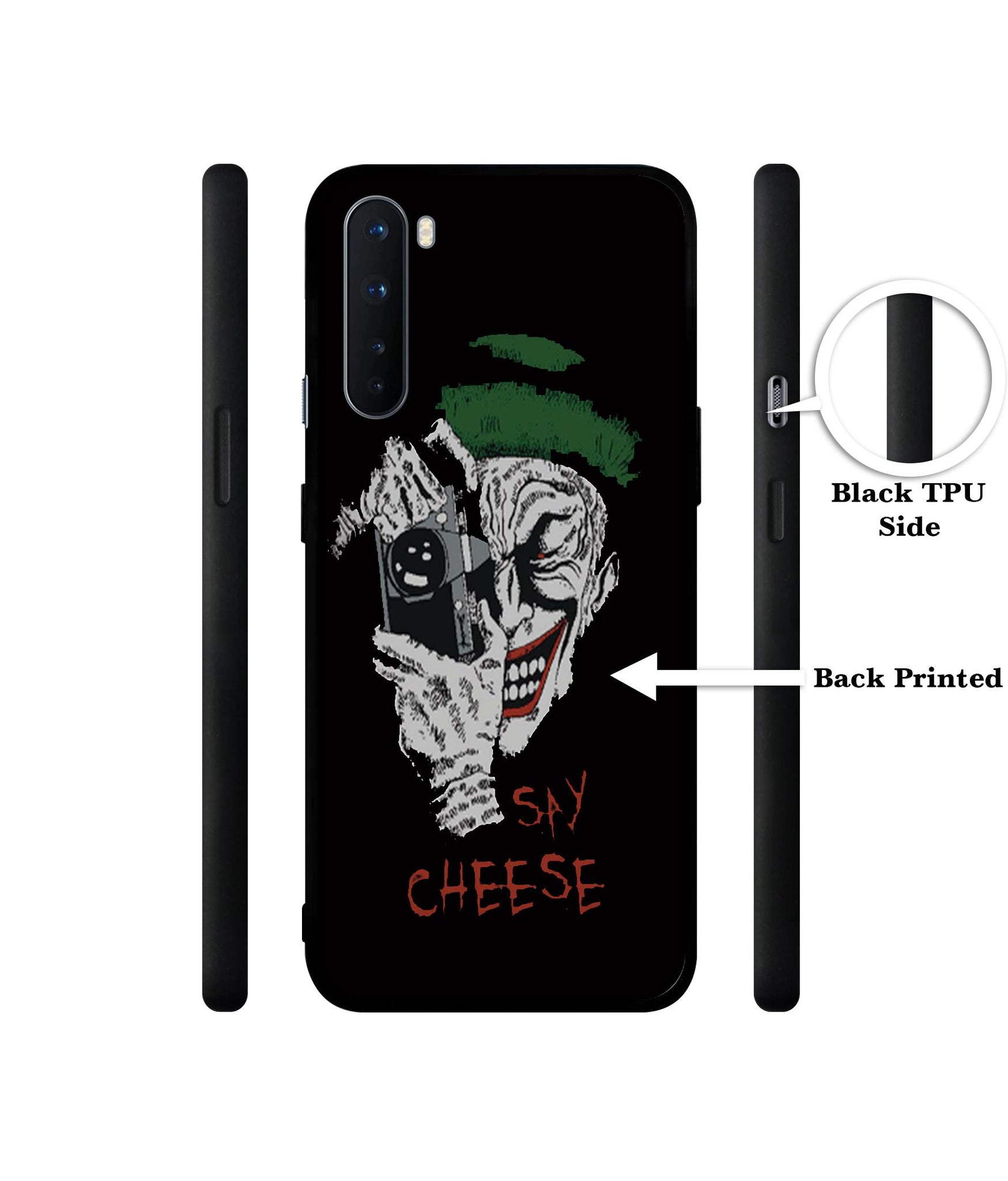 Joker Say Cheese Design Designer 2D Printed Back Case Cover for OnePlus Nord 5G