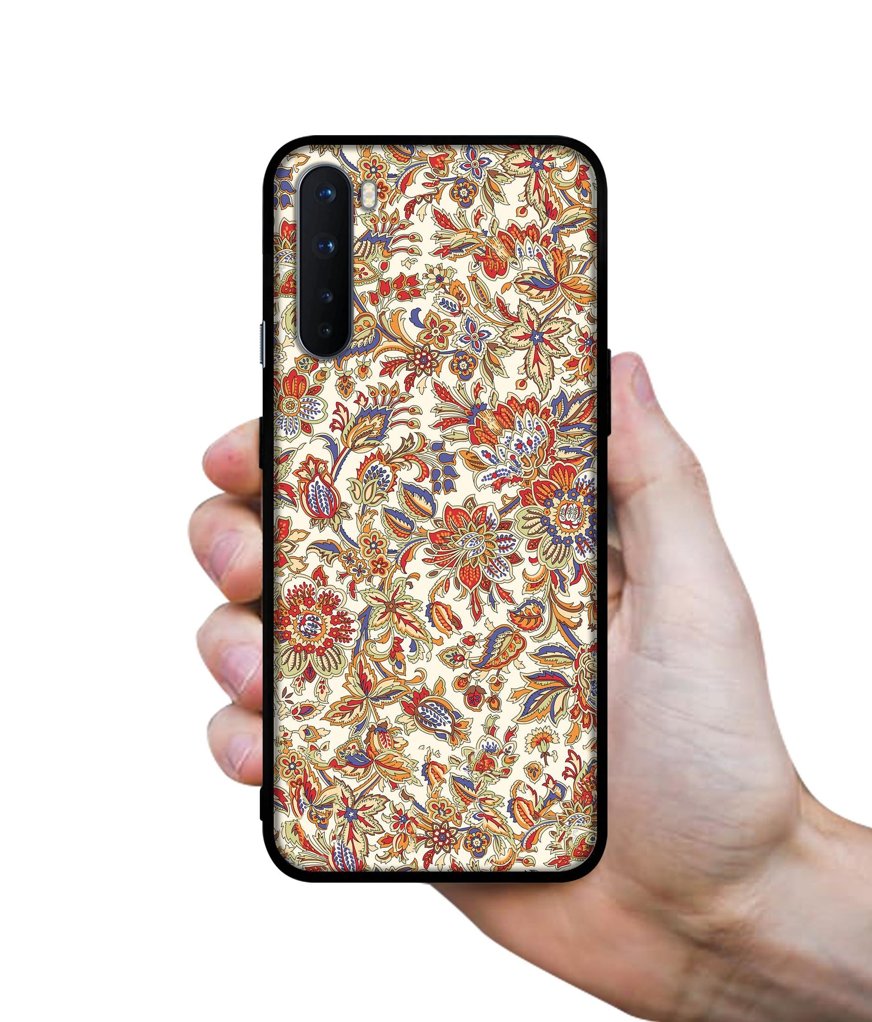 Floral Design Designer 2D Printed Back Case Cover for OnePlus Nord 5G