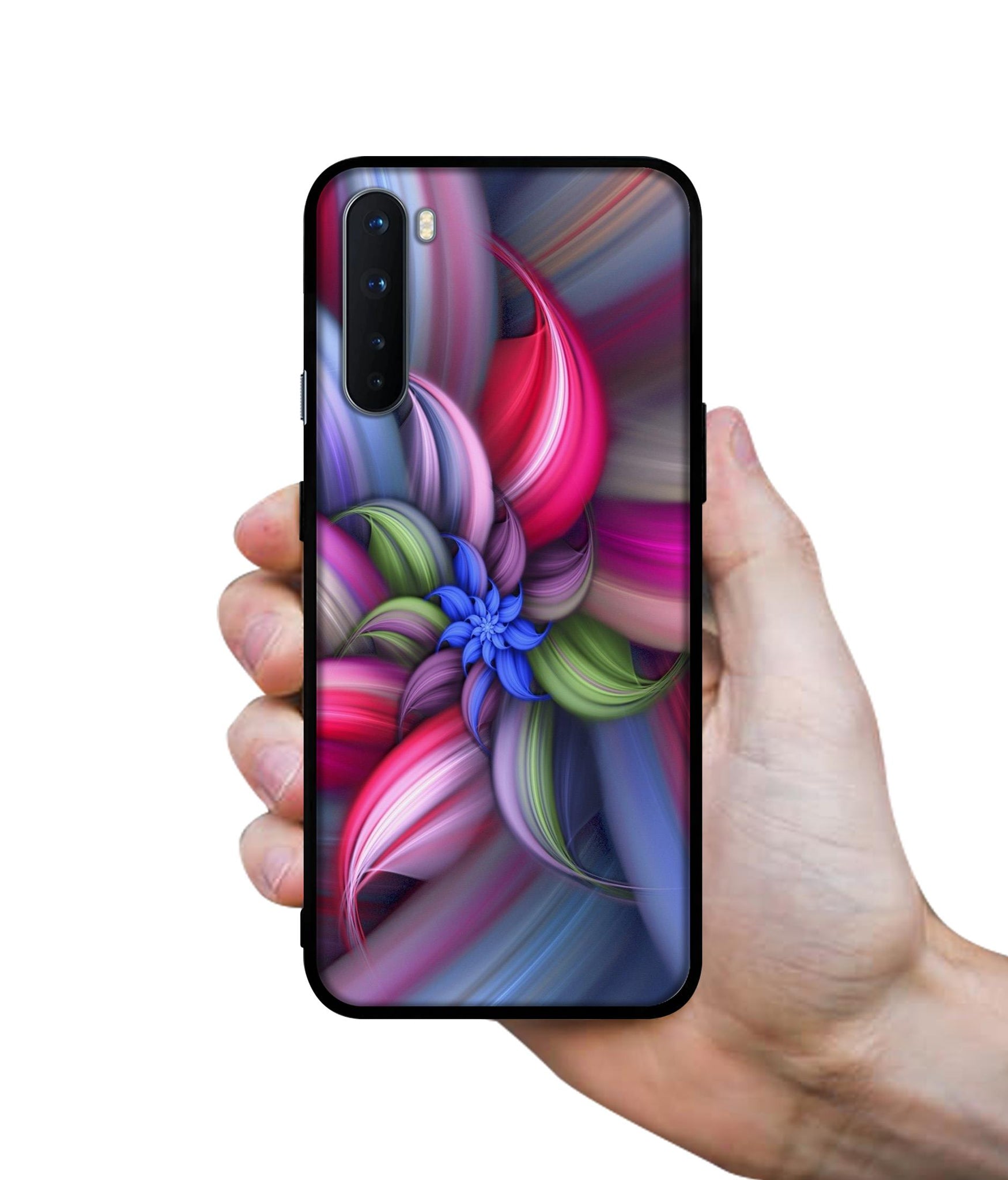 Colorful Flower Design Designer 2D Printed Back Case Cover for OnePlus Nord 5G