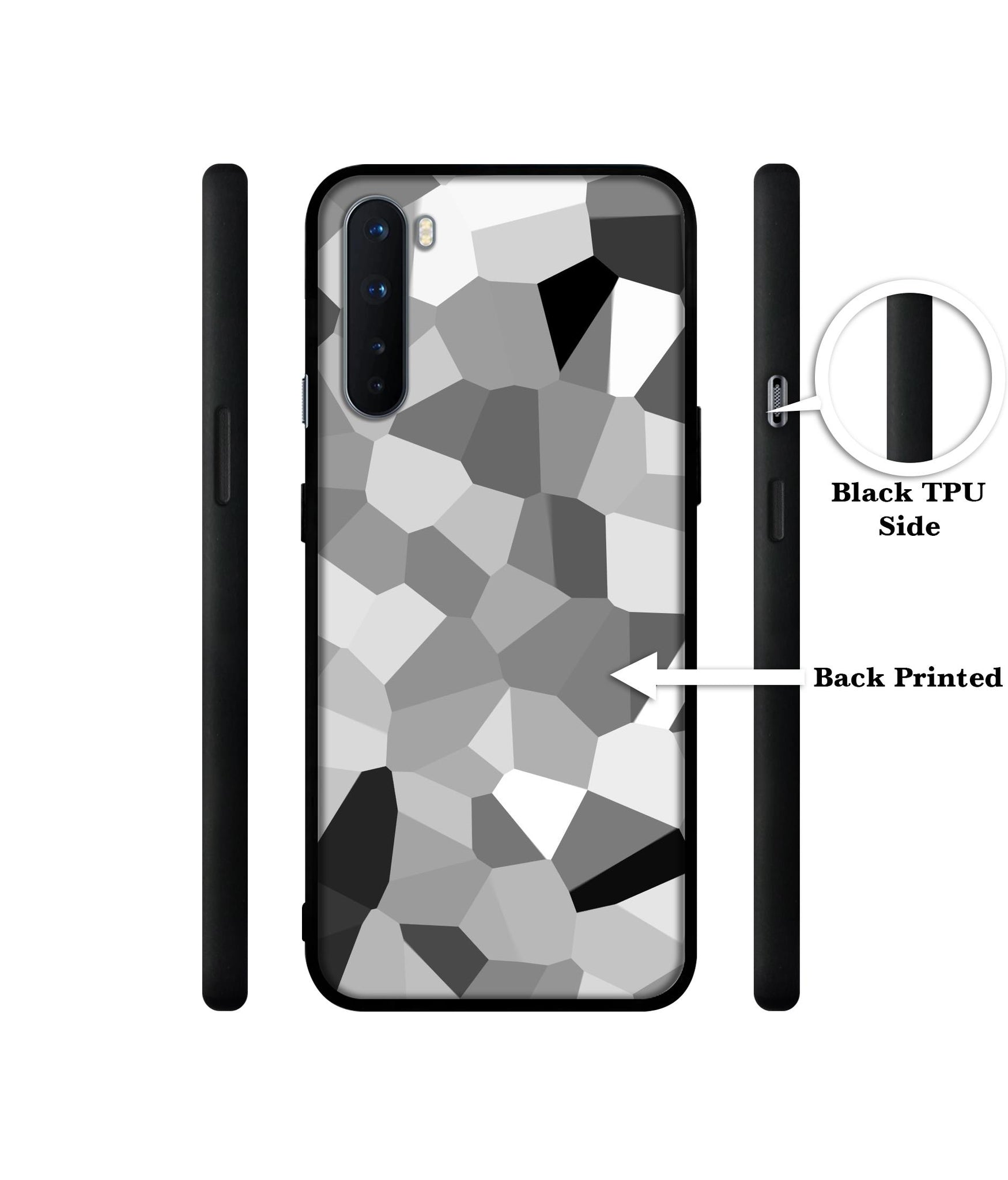 Black & White Mathematical Shape Design Designer 2D Printed Back Case Cover for OnePlus Nord 5G