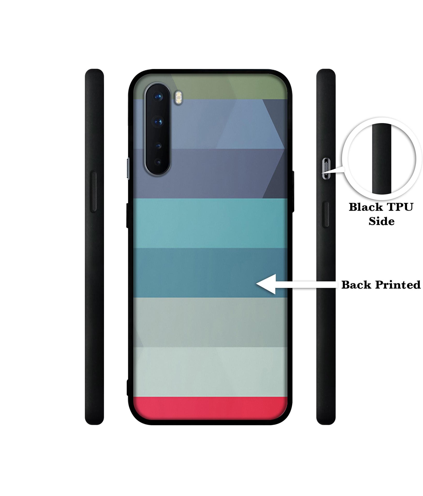 Colorful Lines Design Designer 2D Printed Back Case Cover for OnePlus Nord 5G