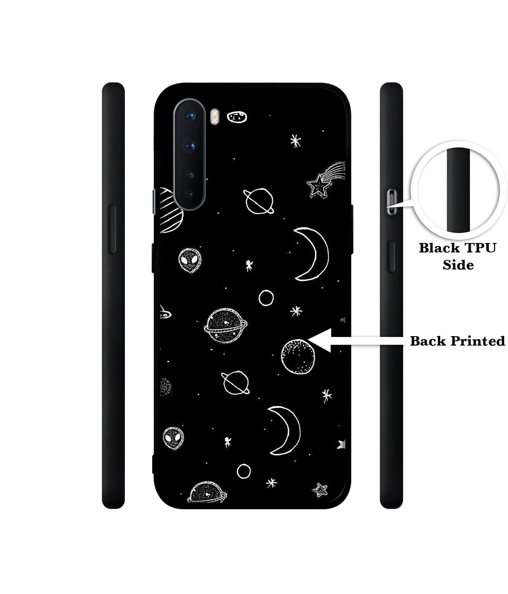 Space Stars Universe Design Designer 2D Printed Back Case Cover for OnePlus Nord 5G