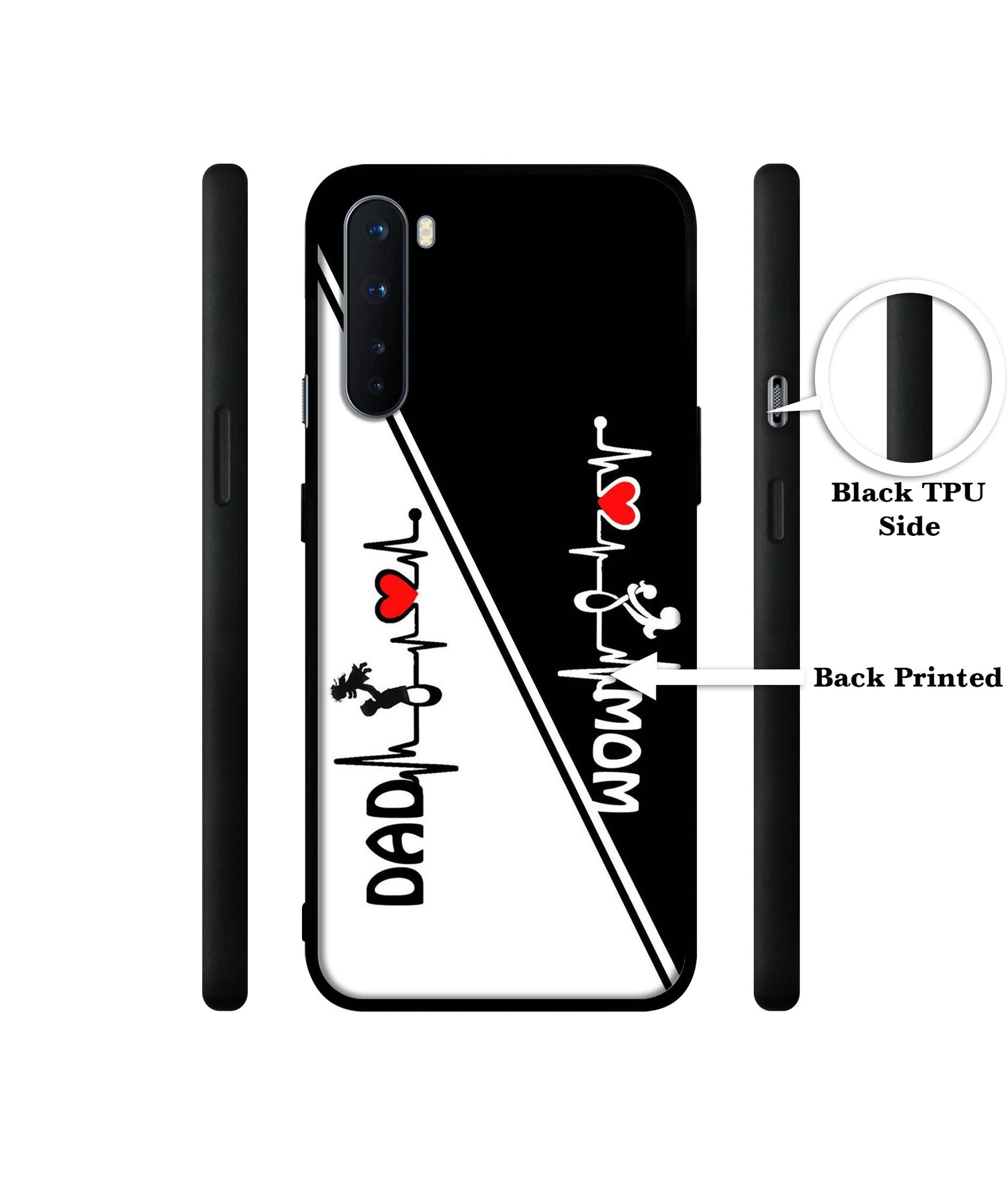 Mom and Dad Lover Design Designer 2D Printed Back Case Cover for OnePlus Nord 5G