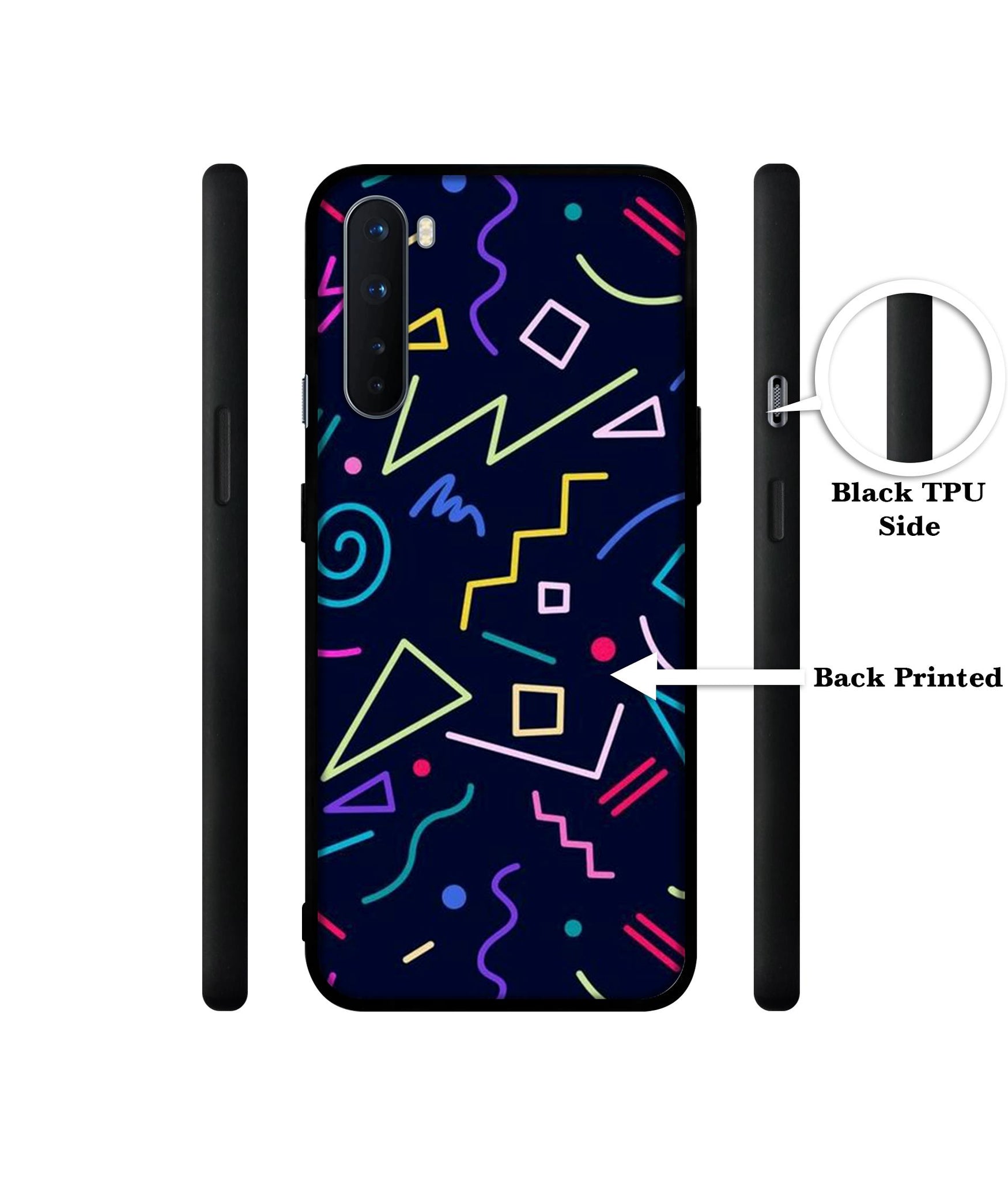 Retro Abstract Design Designer 2D Printed Back Case Cover for OnePlus Nord 5G