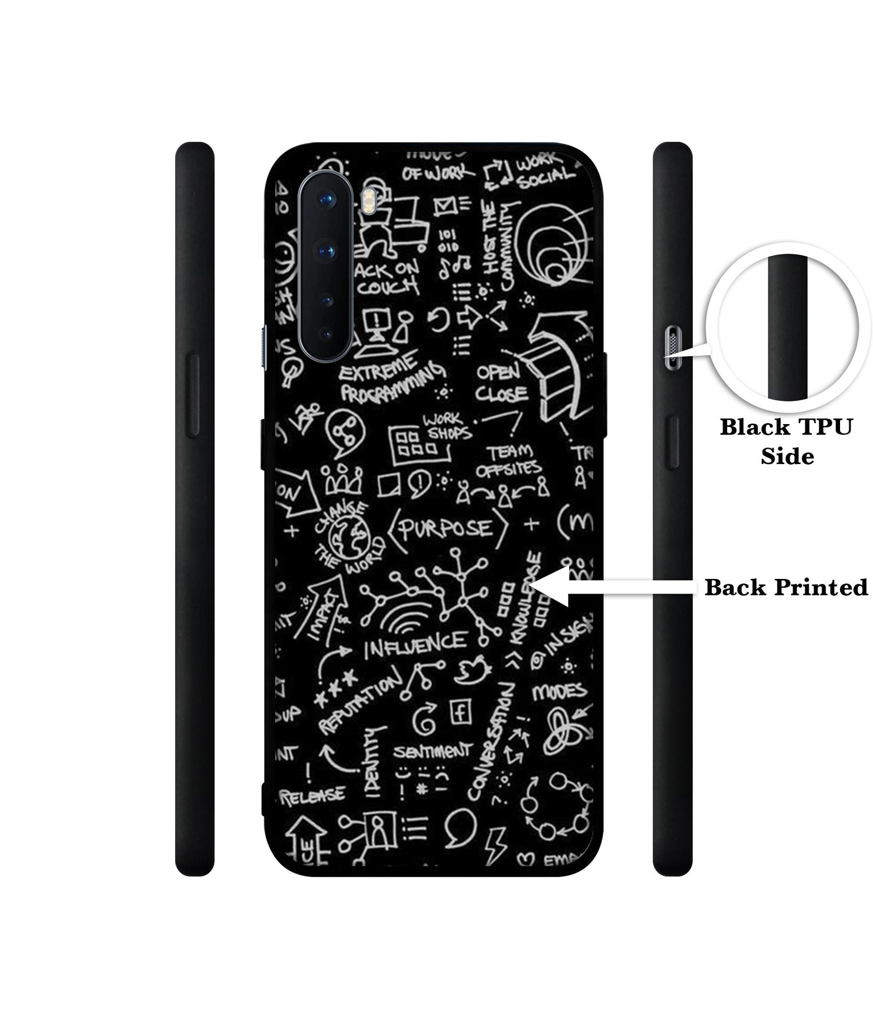 Formulas Design Designer 2D Printed Back Case Cover for OnePlus Nord 5G