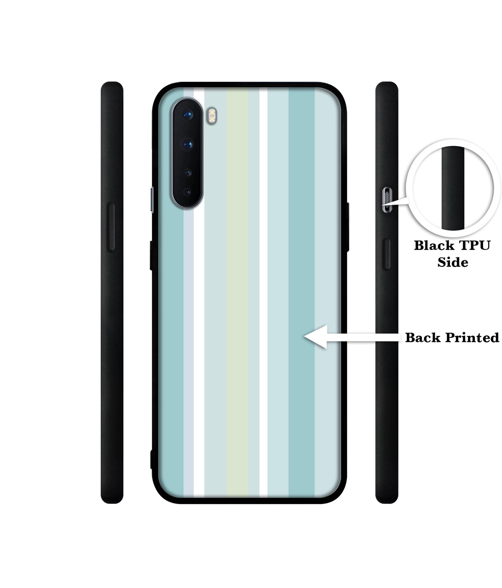 Light Green Stripes Design Designer 2D Printed Back Case Cover for OnePlus Nord 5G