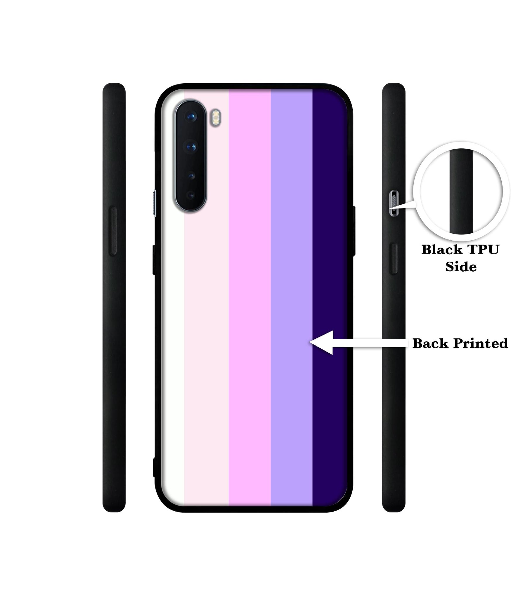 Pink and Purple Lines Design Designer 2D Printed Back Case Cover for OnePlus Nord 5G