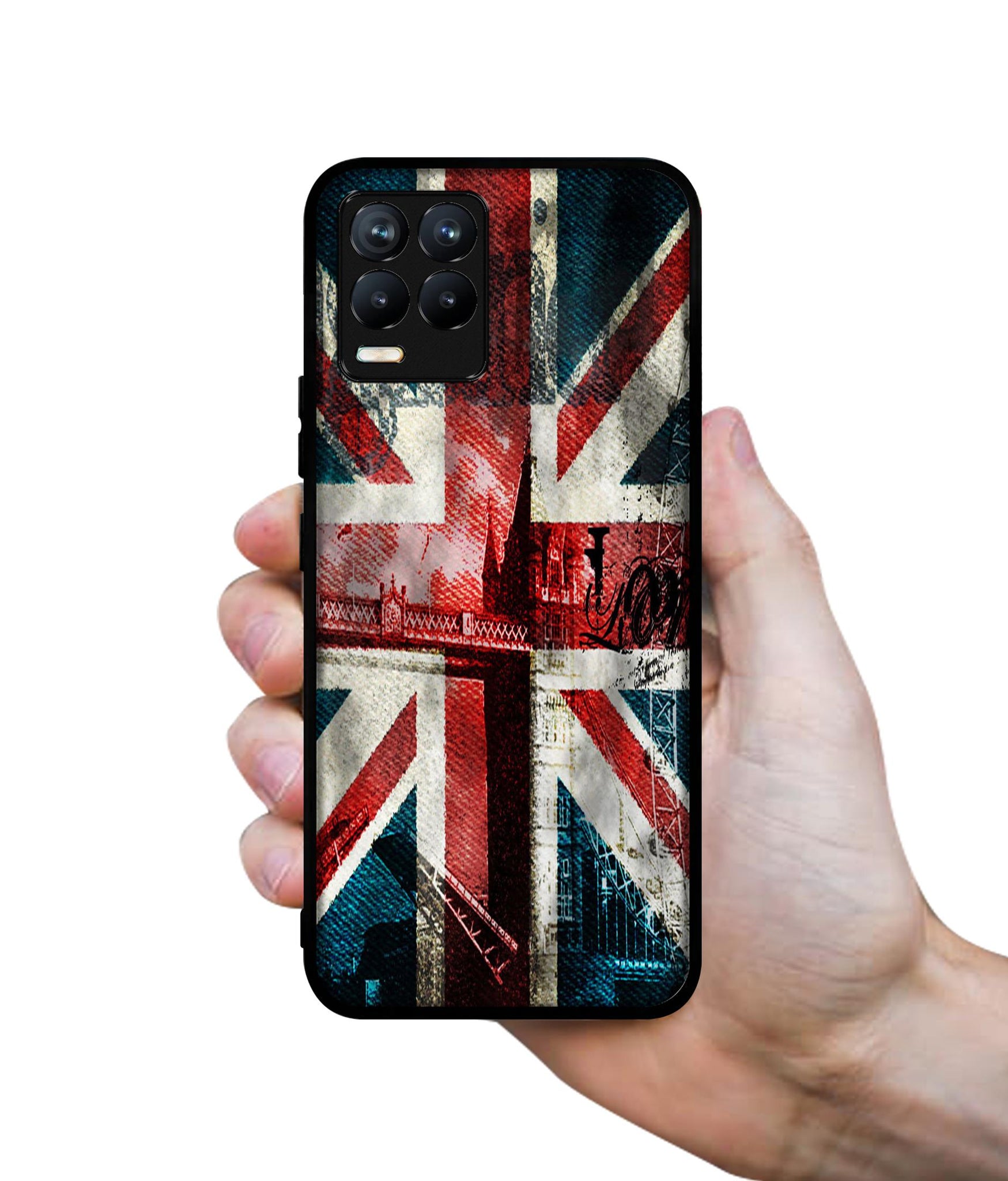 London Flag wallpaper Design Designer 2D Printed Back Case Cover for Realme 8 4G / 8 Pro 4G